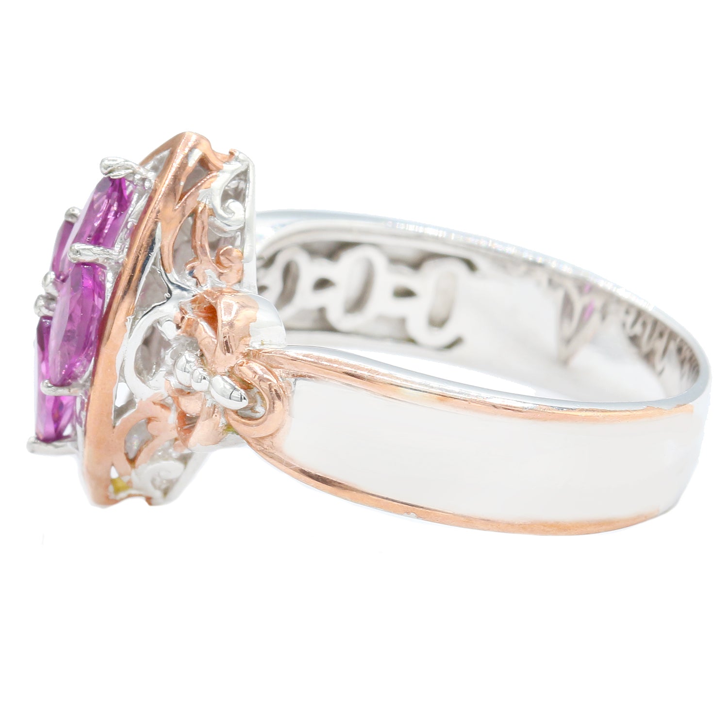 Gems en Vogue 0.72ctw Marquise Purple Garnet Ring