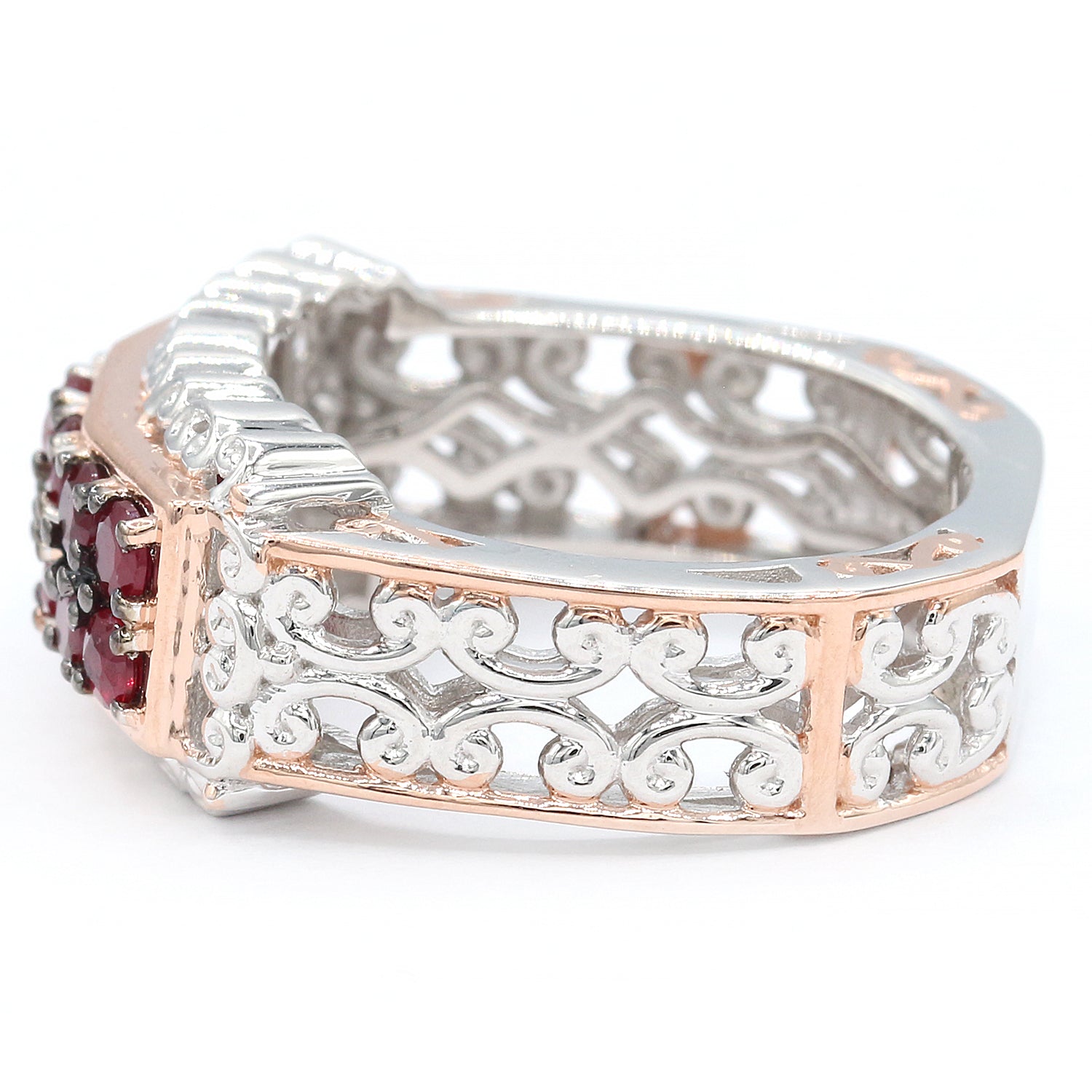 Gems en Vogue 1.20ctw Ruby Band Ring