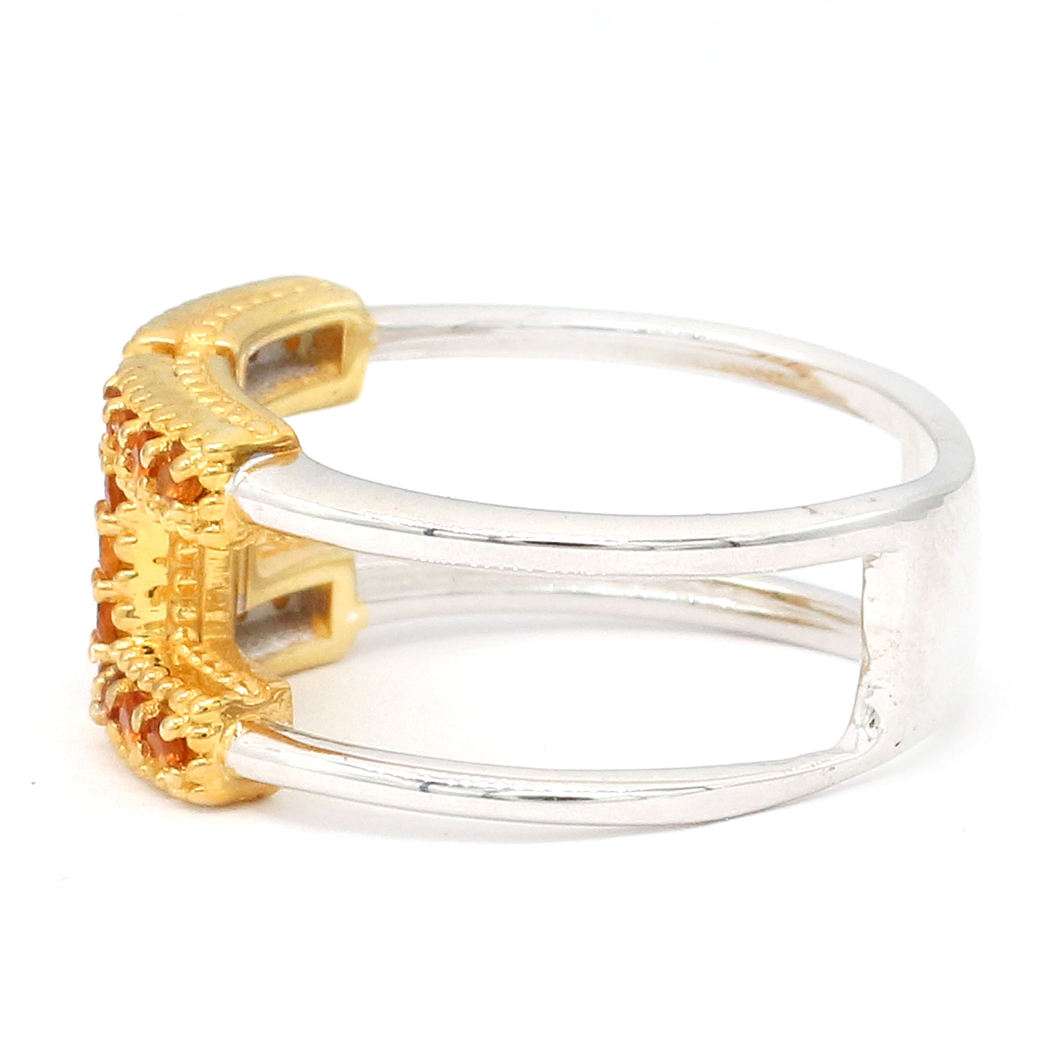 Hall of Jewels 0.44ctw Citrine "H" Ring