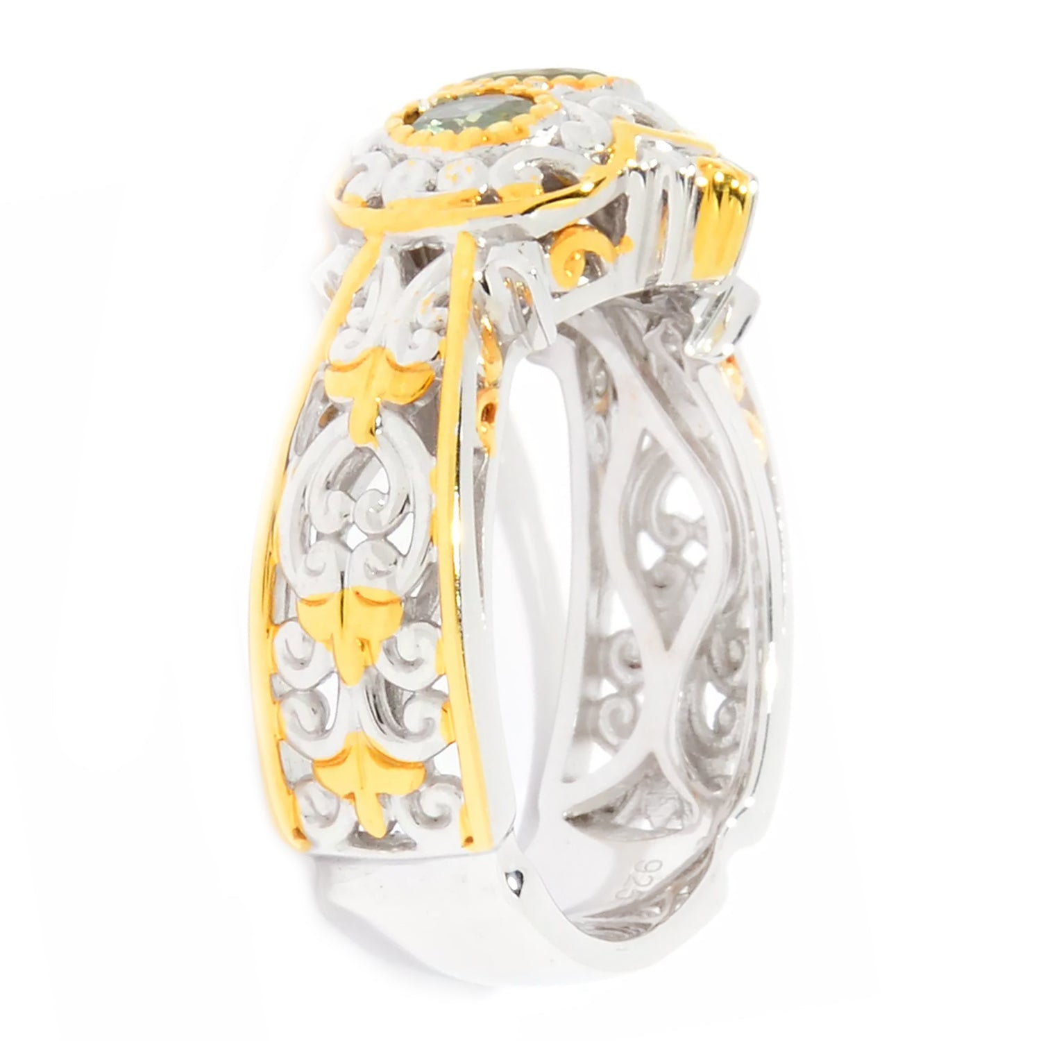 Gems en Vogue 0.32ctw Alexandrite Three Stone Ring