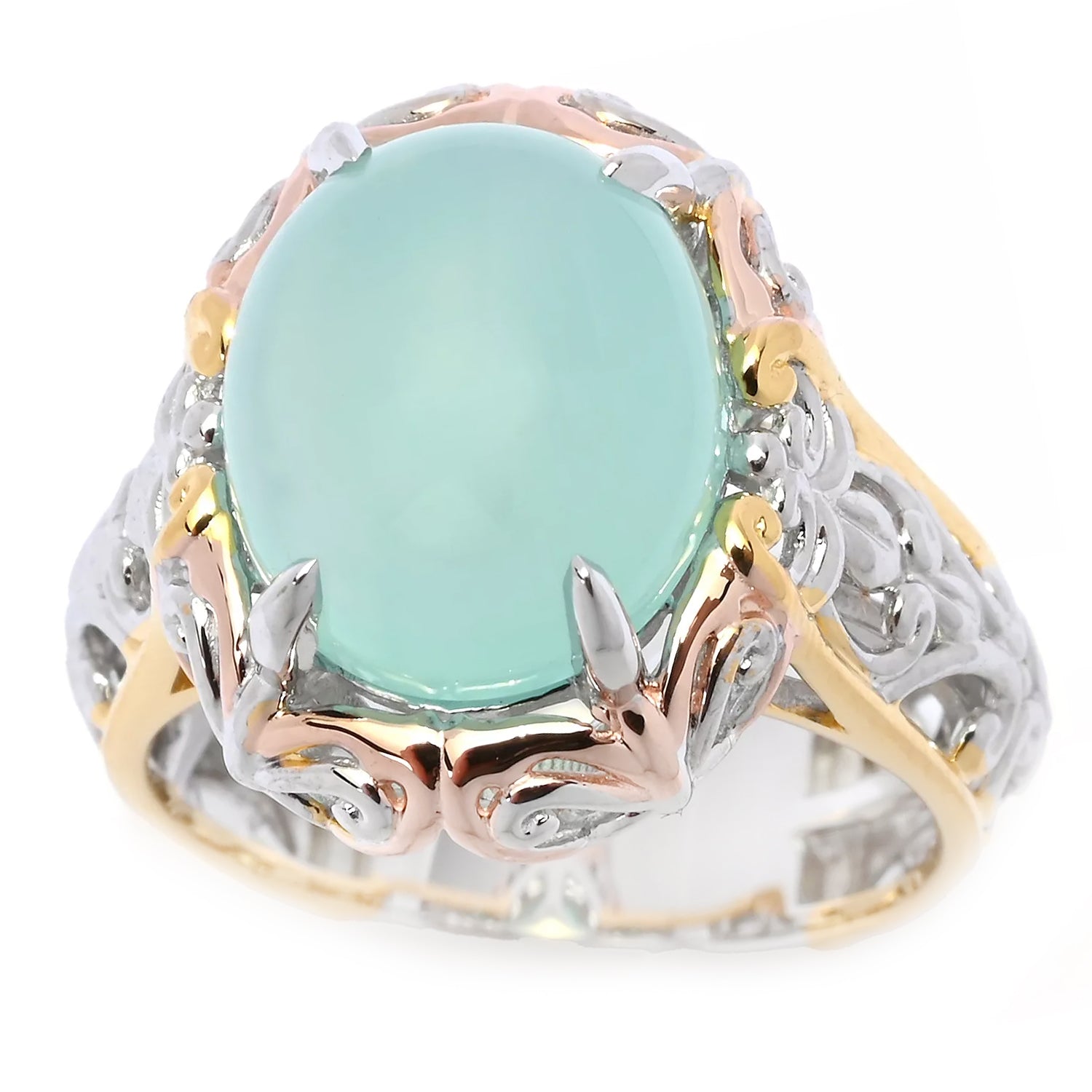 Gems en Vogue Seafoam Chalcedony Ring