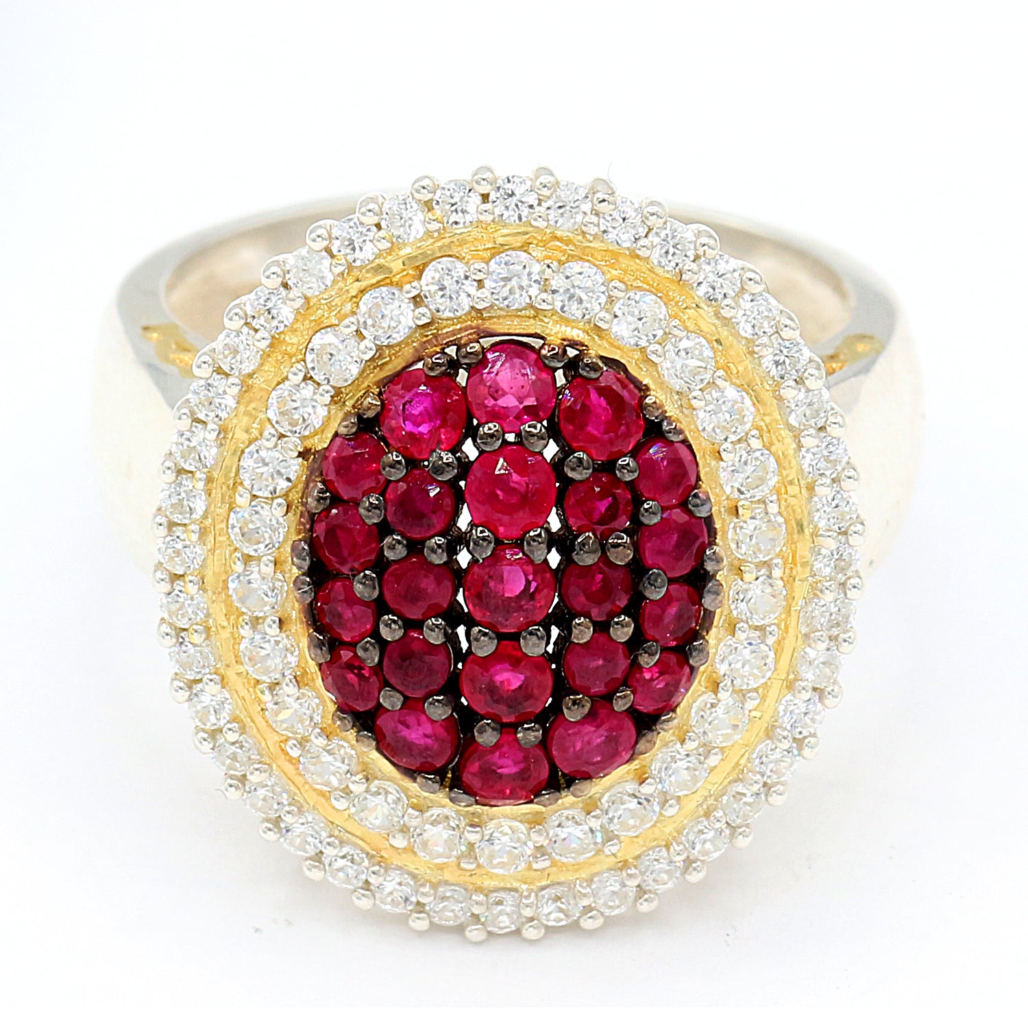 Burmese Ruby Zircon Ring and Pendant hotsell Nec