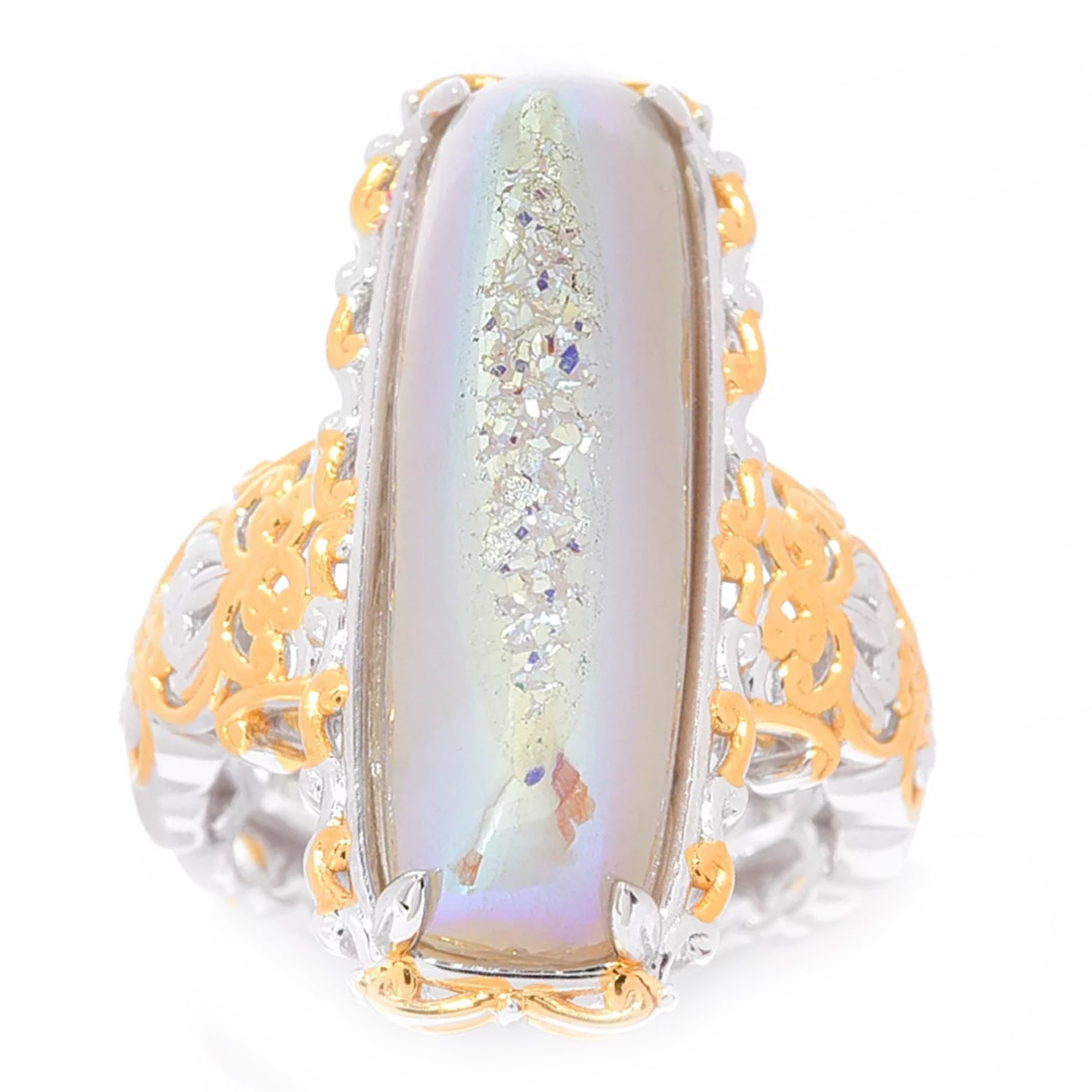 Gems en Vogue Choice of Color Mystic Druzy Ring