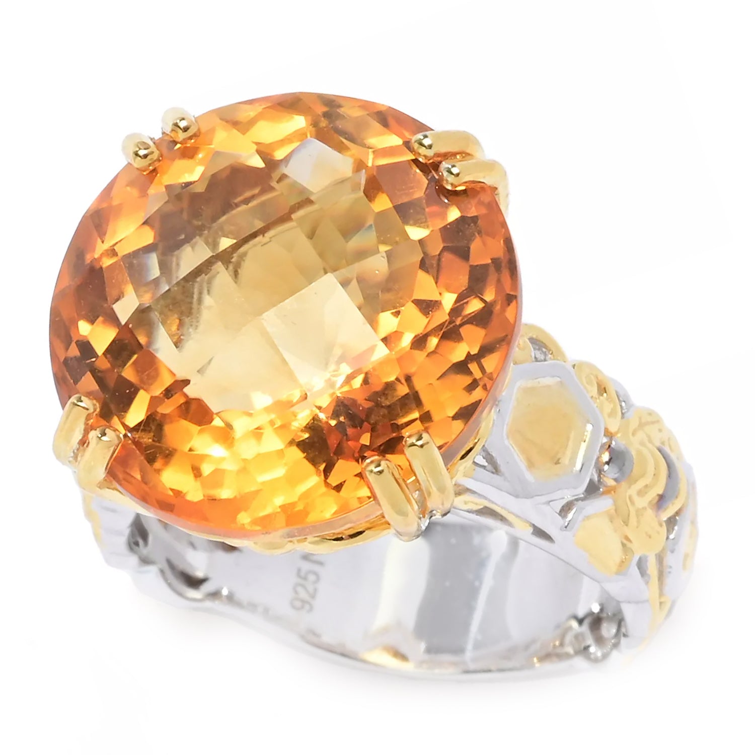 Gems en Vogue 16.00ctw Rio Grande Citrine Bee Ring