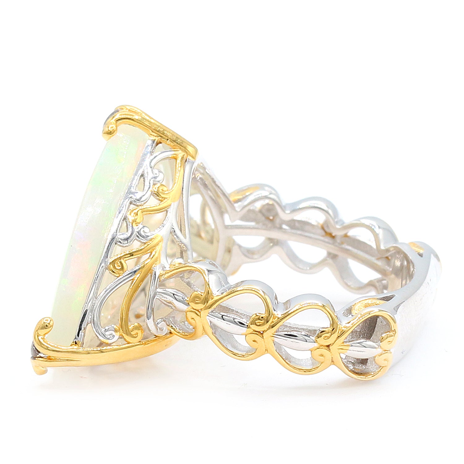 Limited Edition Gems en Vogue One-of-a-Kind 10.73ctw Trillion Ethiopian Opal Ring