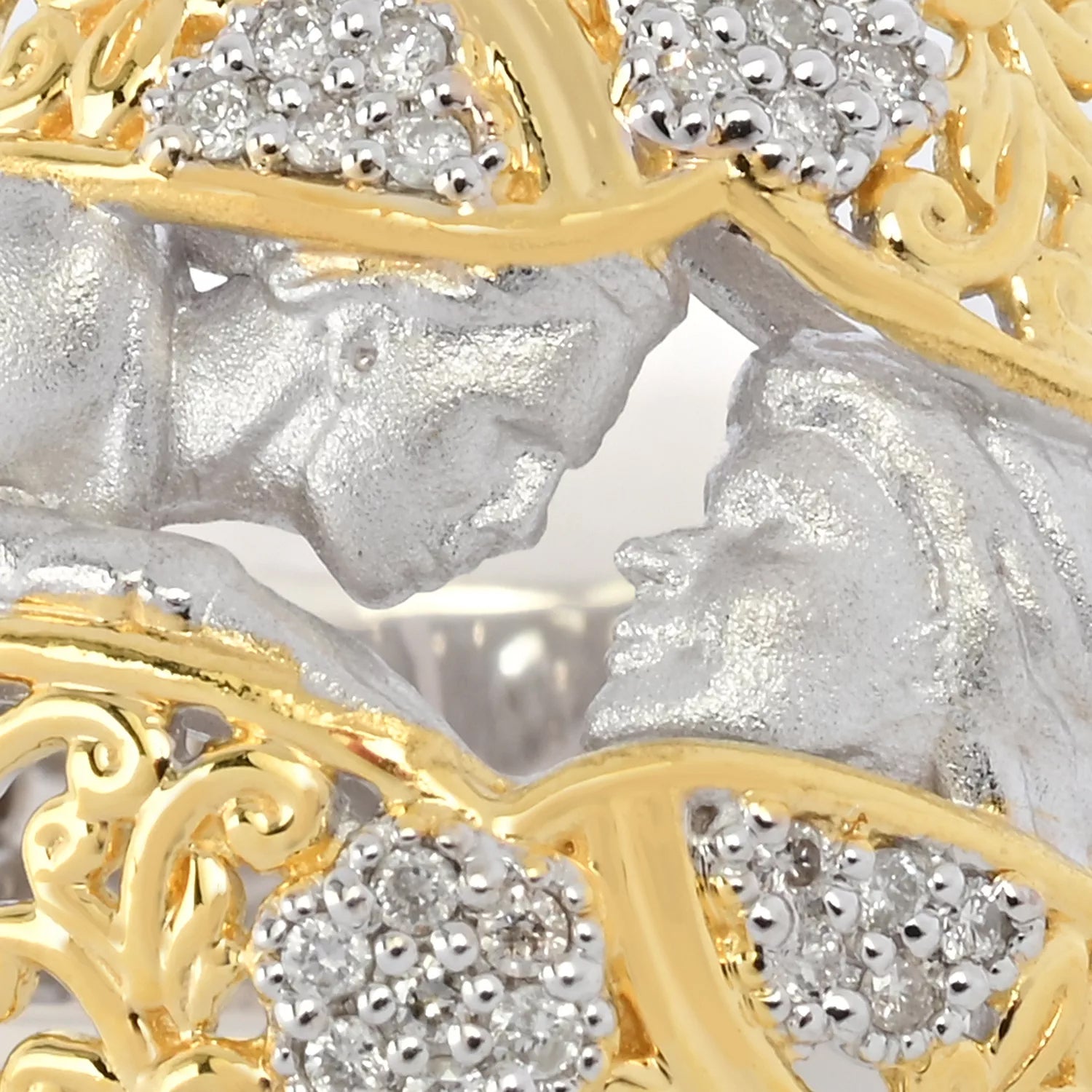 Gems en Vogue 0.12ctw Round Diamond Lady Ring