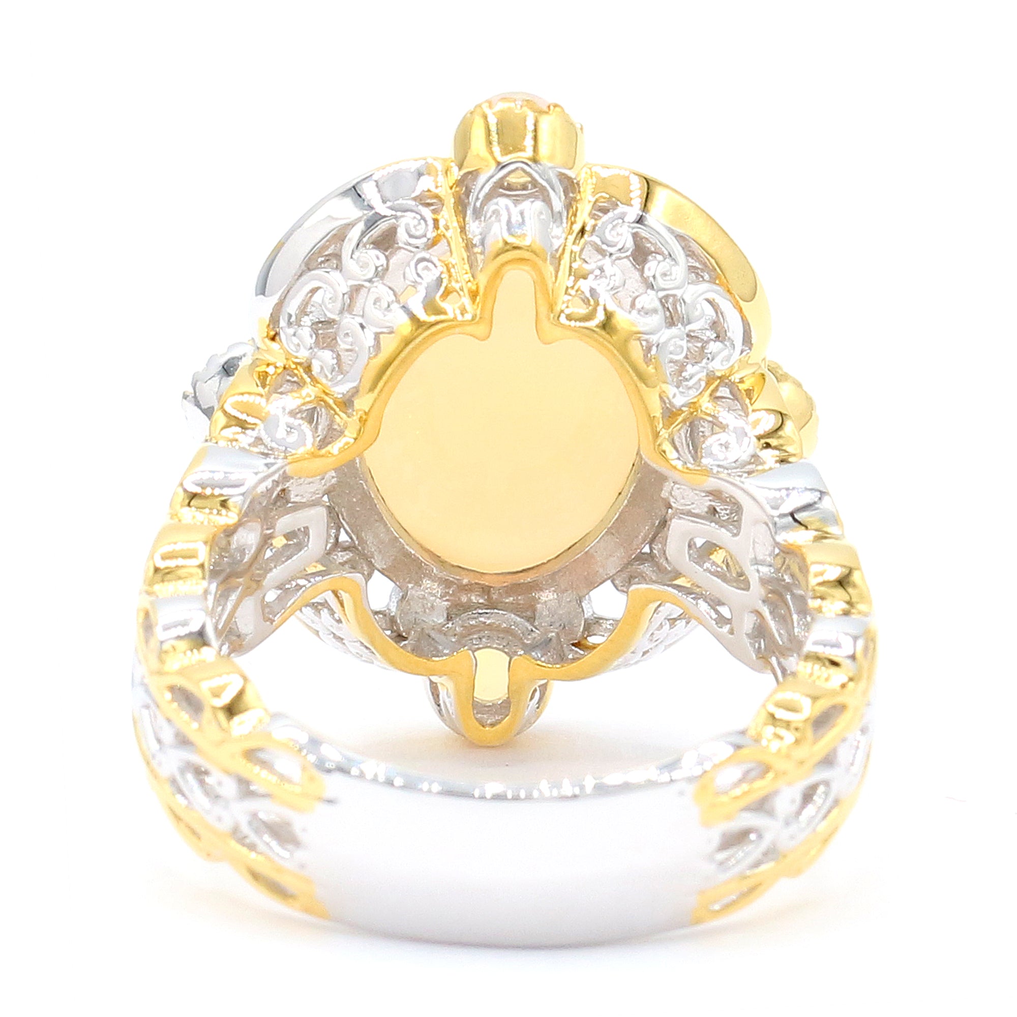 Gems en Vogue 24K Palladium Silver Ethiopian Opal Ring