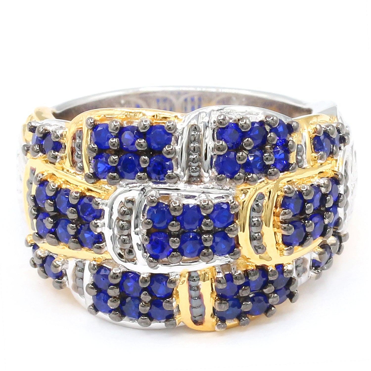 Gems en Vogue 1.60ctw Cobalt Blue Spinel Ring