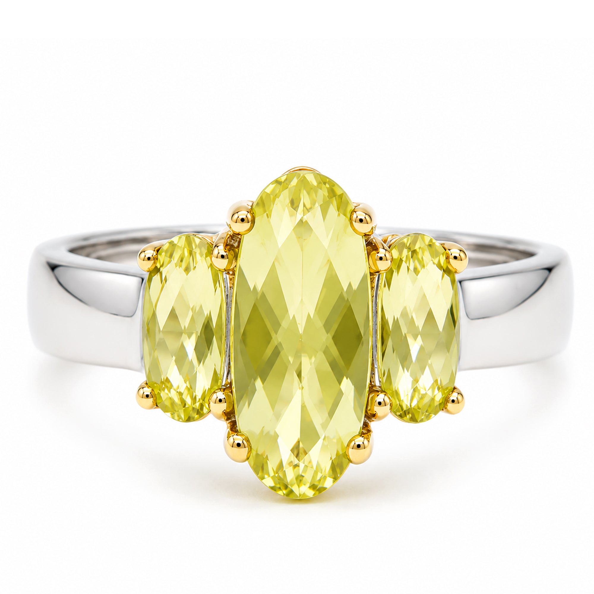 Michael's Originals One-of-a-kind 2.30ctw Ouro Verde Three Stone Ring