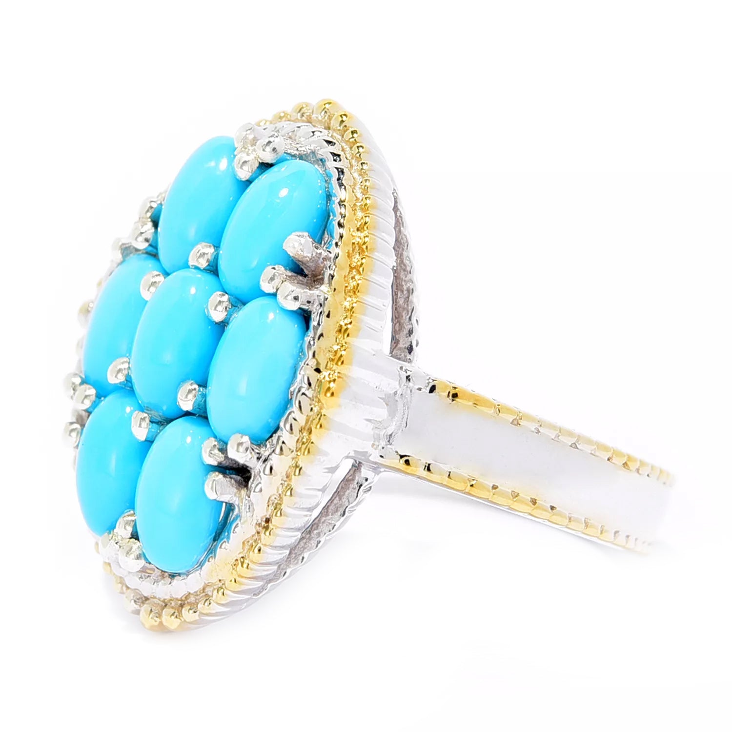 Gems en Vogue Sleeping Beauty Turquoise Cluster Ring