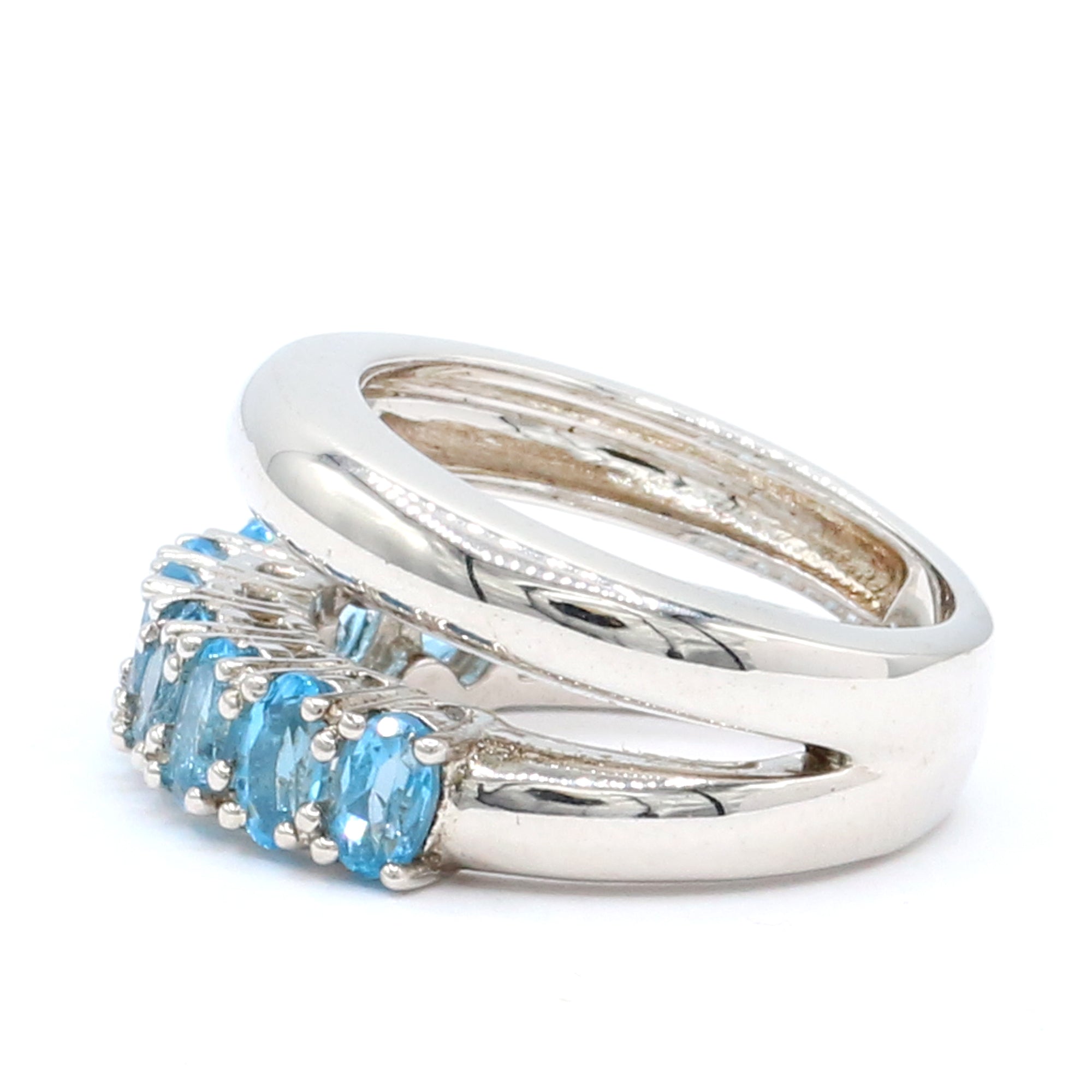 Hall of Jewels 2.43ctw Swiss Blue Topaz Ring