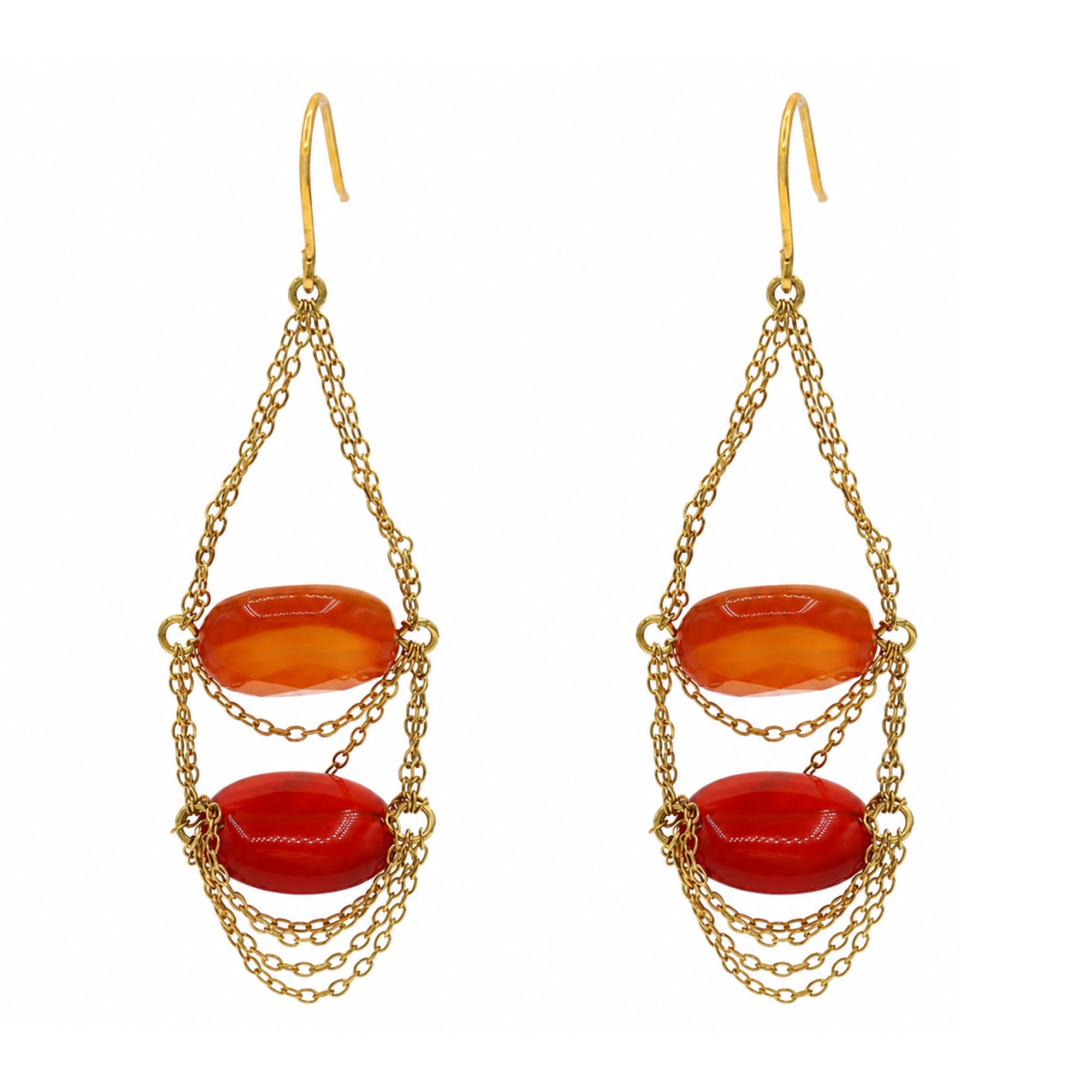 Boucles d'oreilles pendantes multi-améthystes 42,00 carats de Kristen Amato