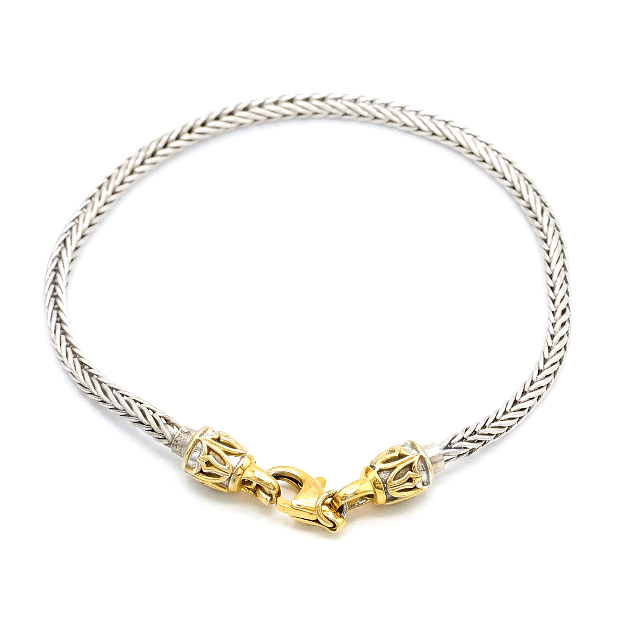 Gems en Vogue 24K Palladium Silver Choice of Length Charm Bracelet