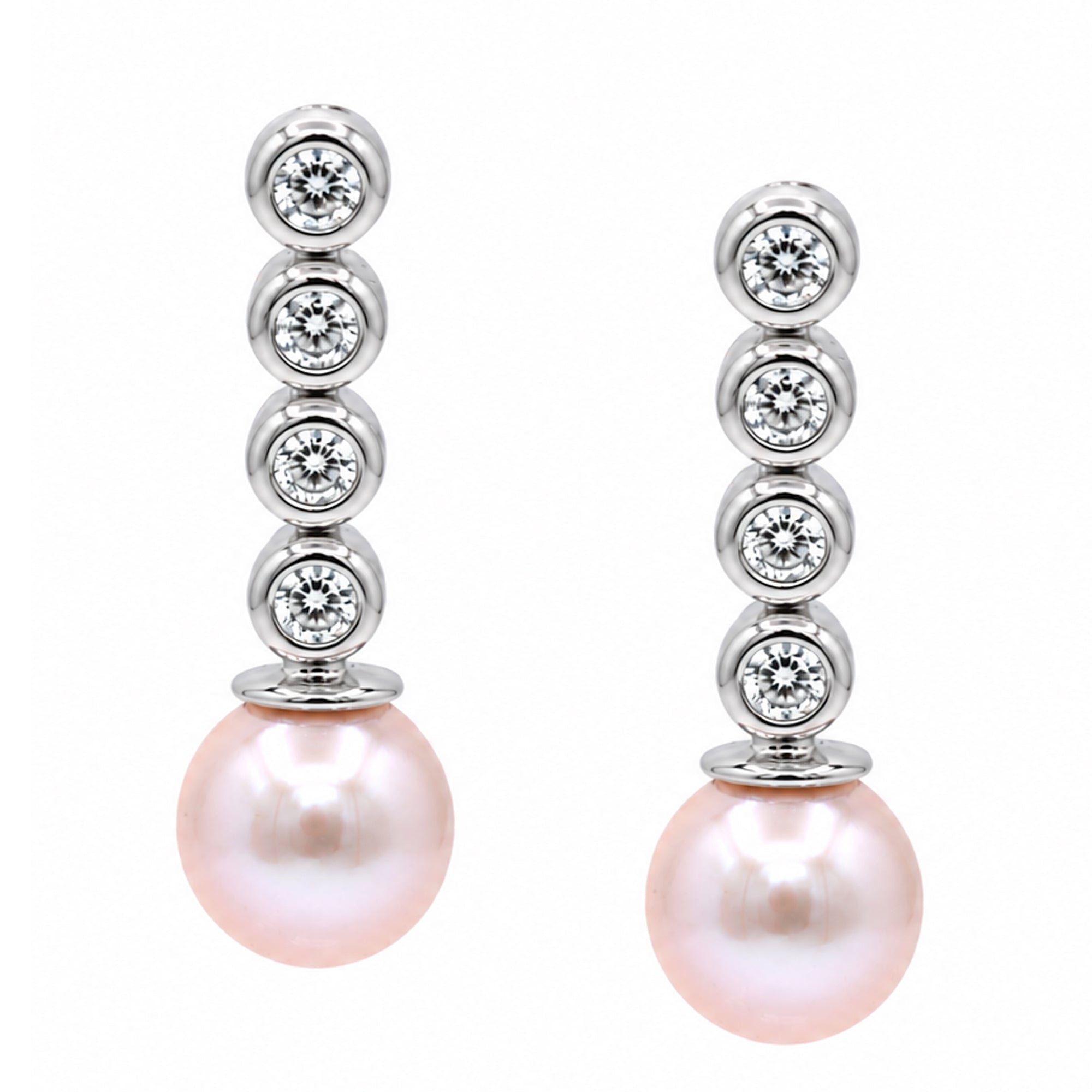 Michael's Classics Pink Pearl Earrings