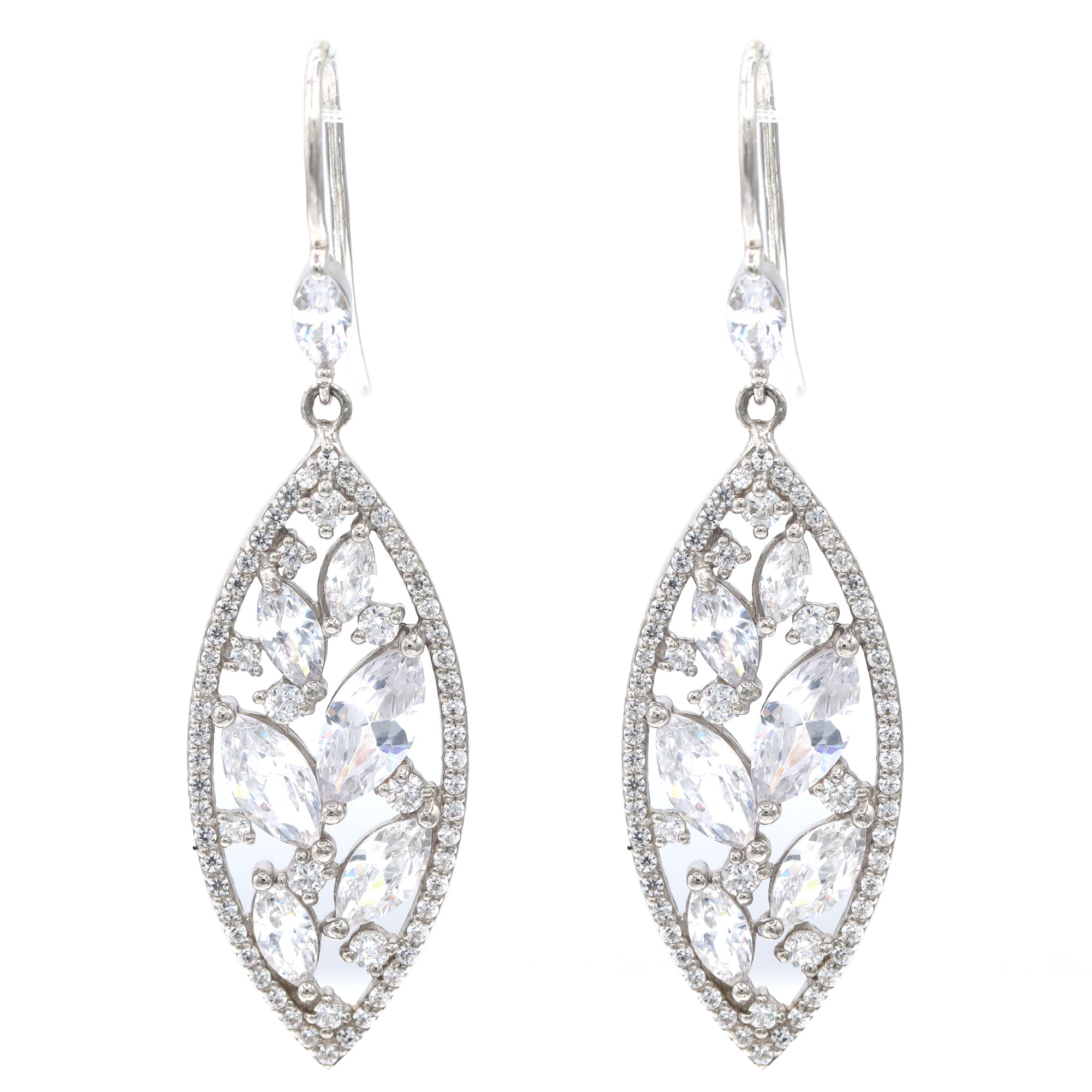Signity Sterling Silver Cubic Zirconia Earrings