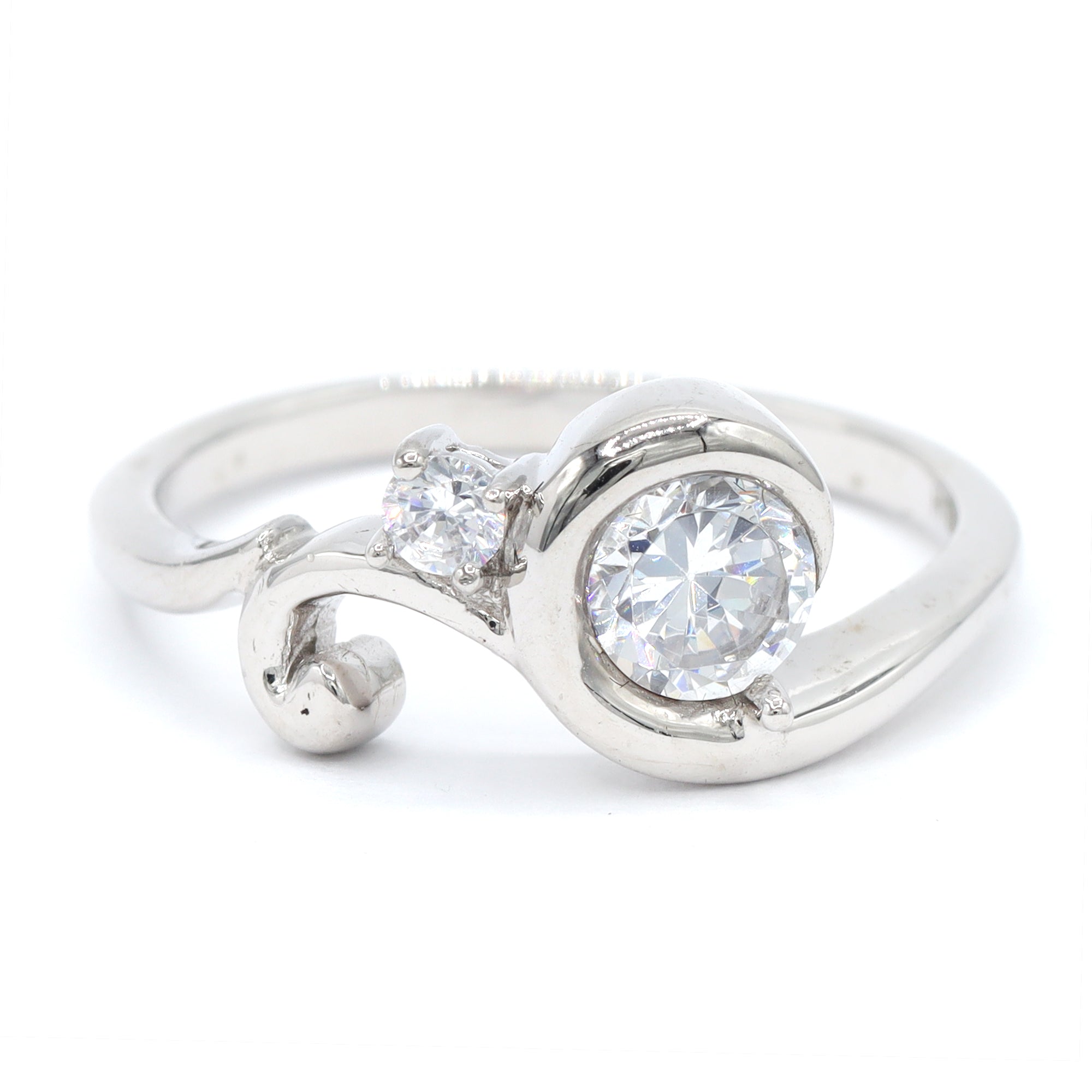 Signity Sterling Silver Cubic Zirconia Ring CANNOT BE RESIZED