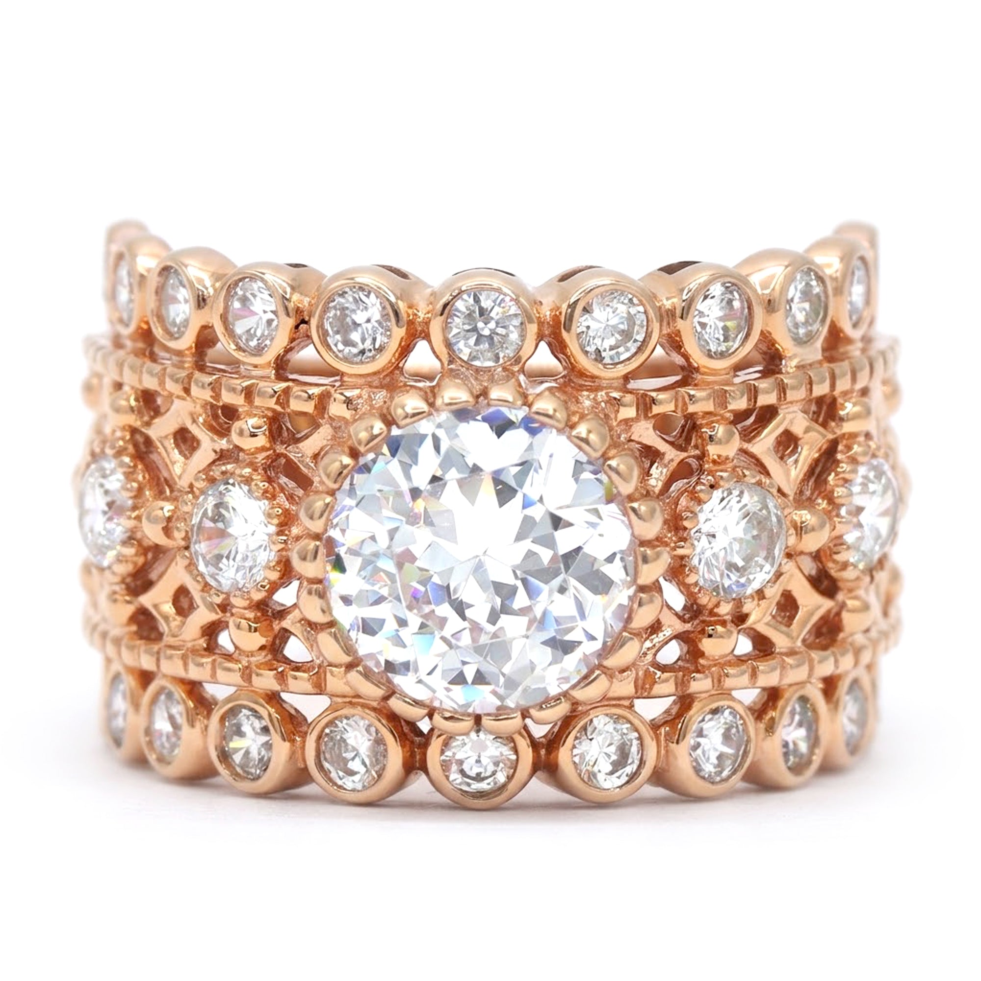 Signity Sterling Silver Cubic Zirconia Band Ring CANNOT BE RESIZED