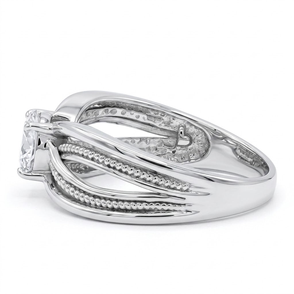Signity Sterling Silver Cubic Zirconia Ring CANNOT BE RESIZED