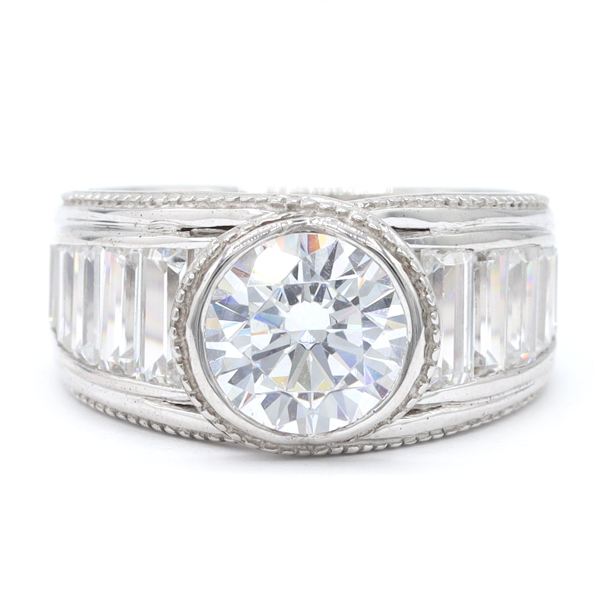 Signity Sterling Silver Cubic Zirconia Ring CANNOT BE RESIZED