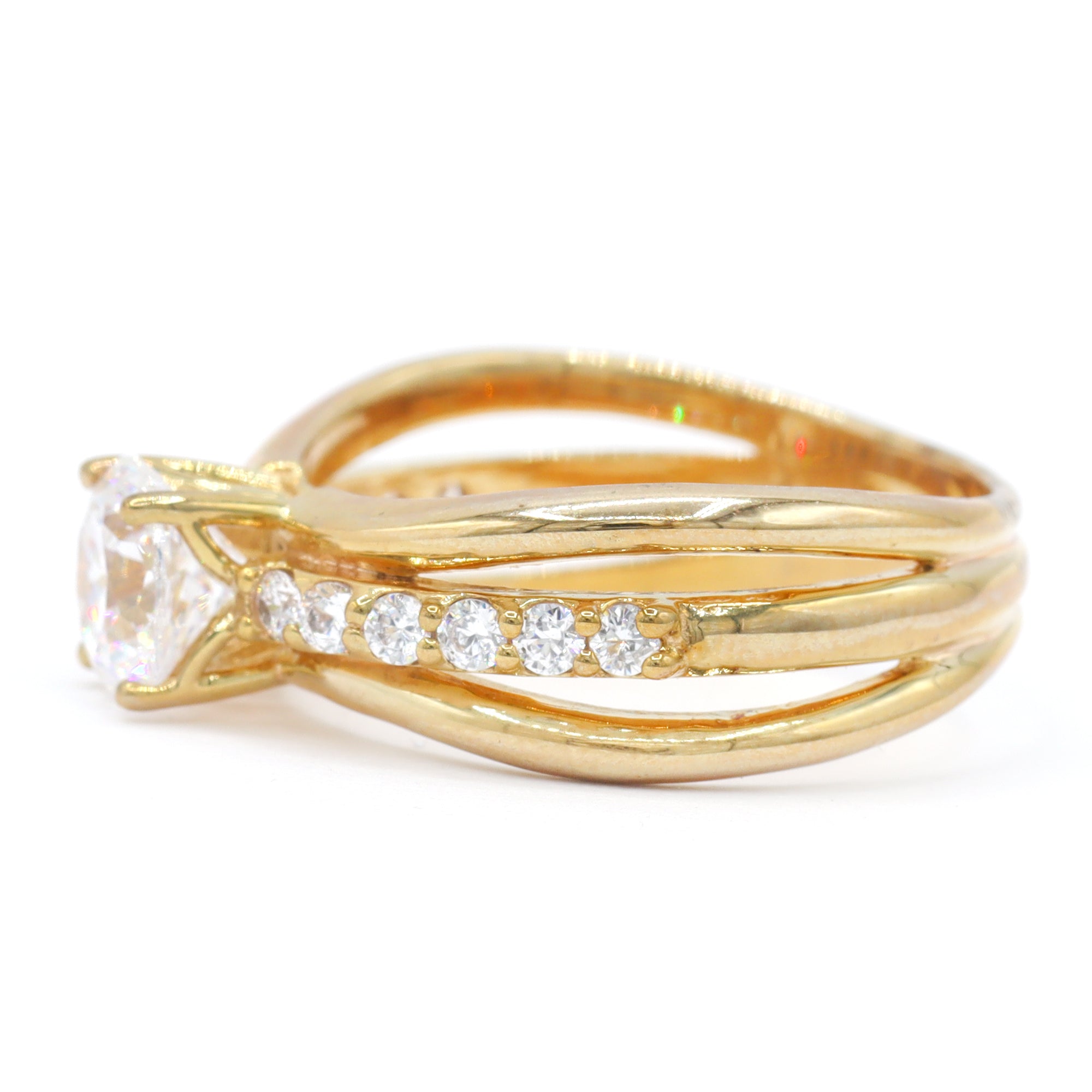 Signity Sterling Silver Choice of Color Cubic Zirconia Ring CANNOT BE RESIZED