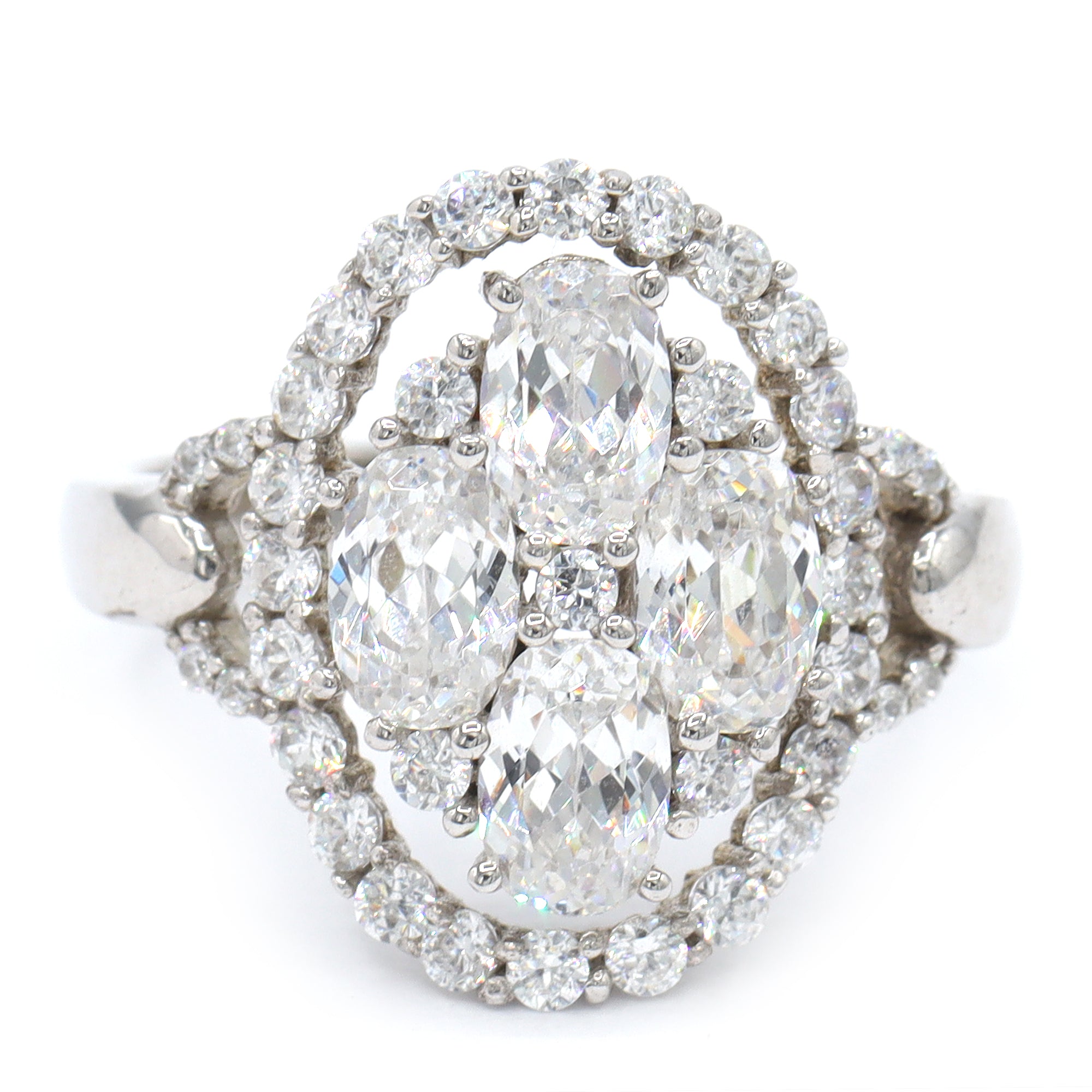 Signity Sterling Silver Cubic Zirconia Ring CANNOT BE RESIZED