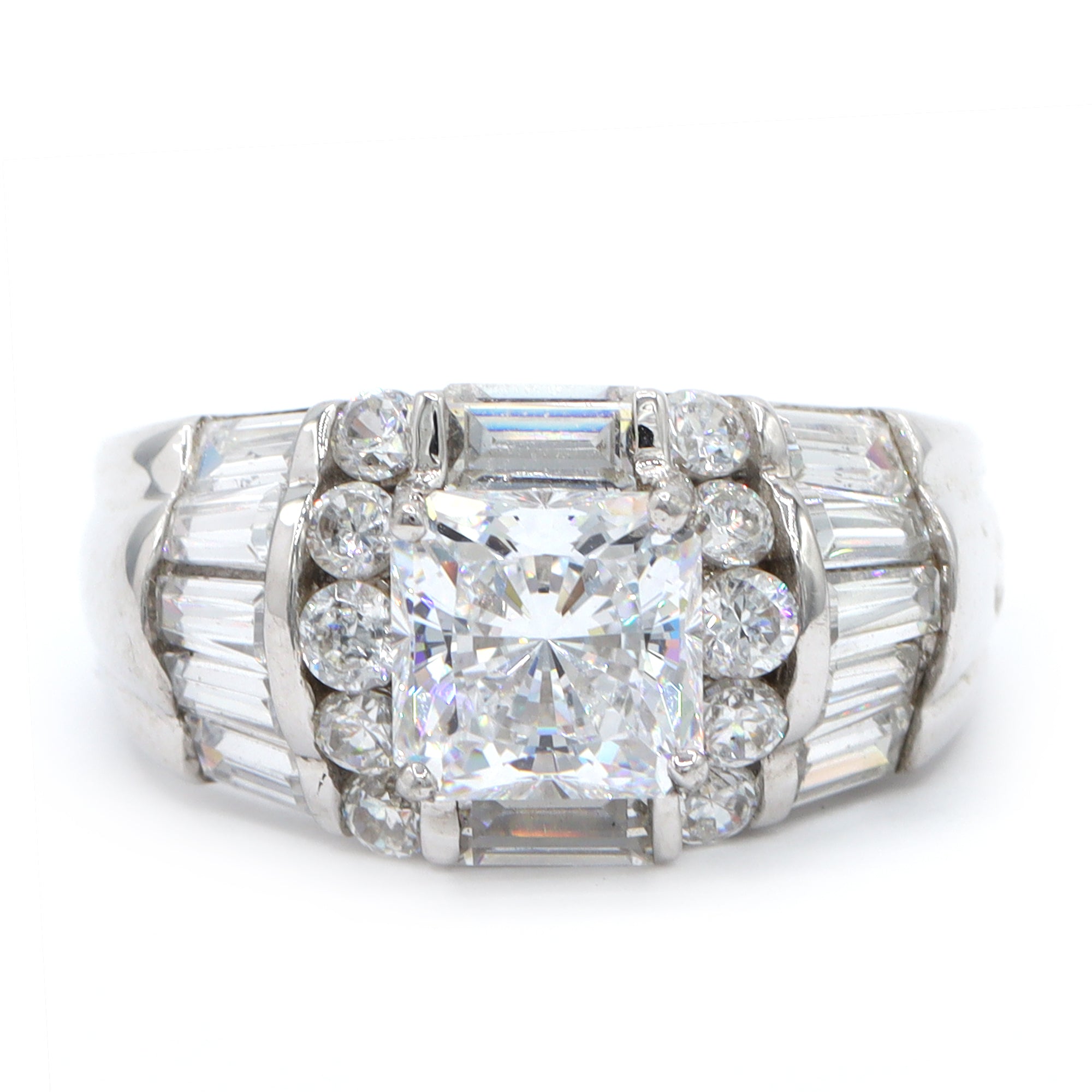 Signity Sterling Silver Cubic Zirconia Ring CANNOT BE RESIZED