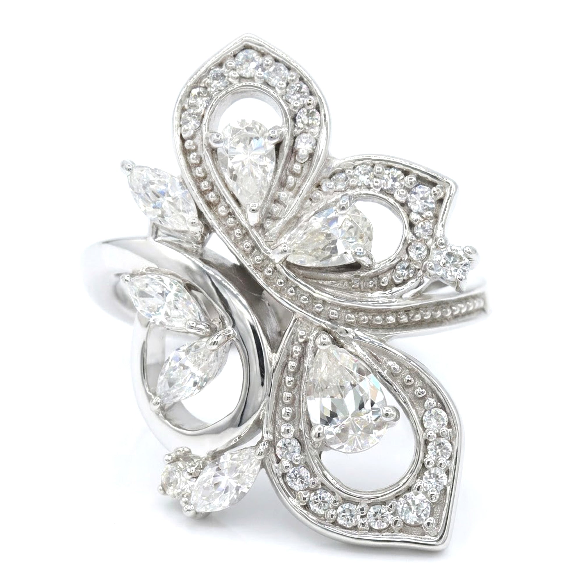 Signity Sterling Silver Cubic Zirconia Ring CANNOT BE RESIZED