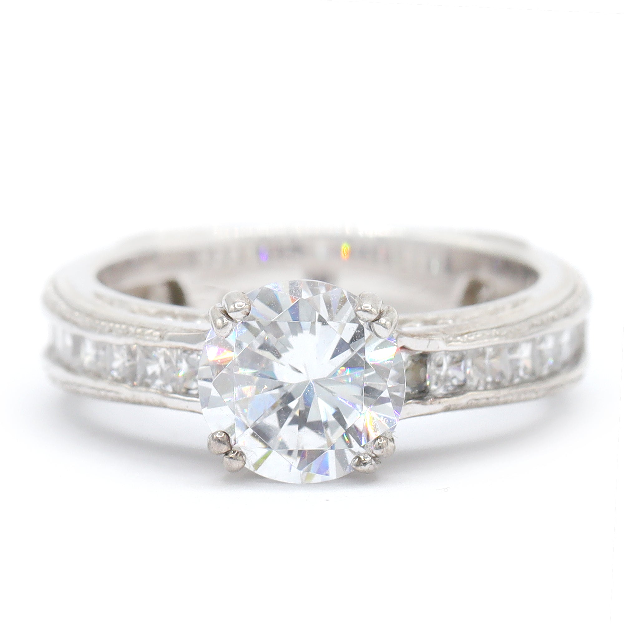 Signity Sterling Silver Cubic Zirconia Ring CANNOT BE RESIZED