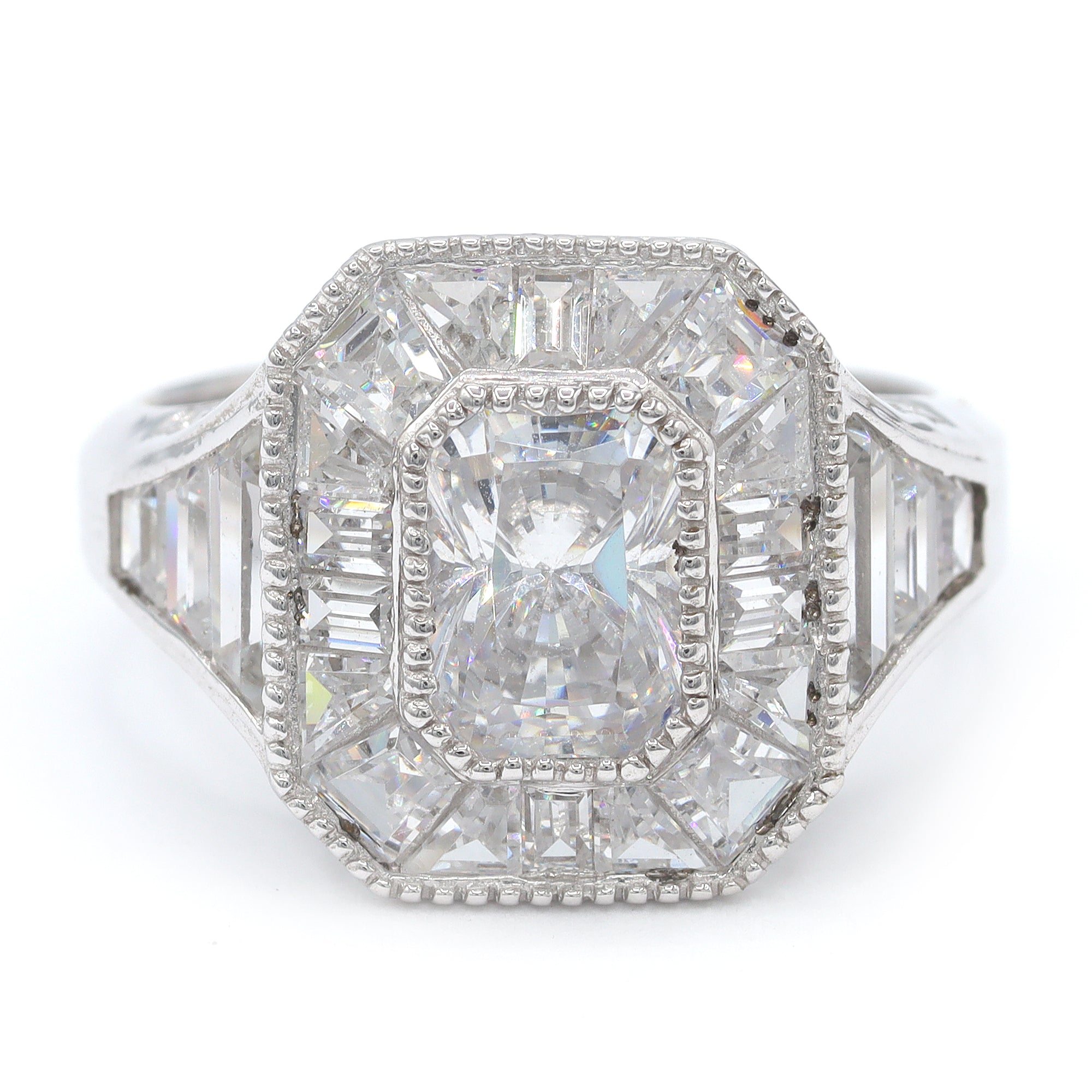 Signity Sterling Silver Cubic Zirconia Ring CANNOT BE RESIZED