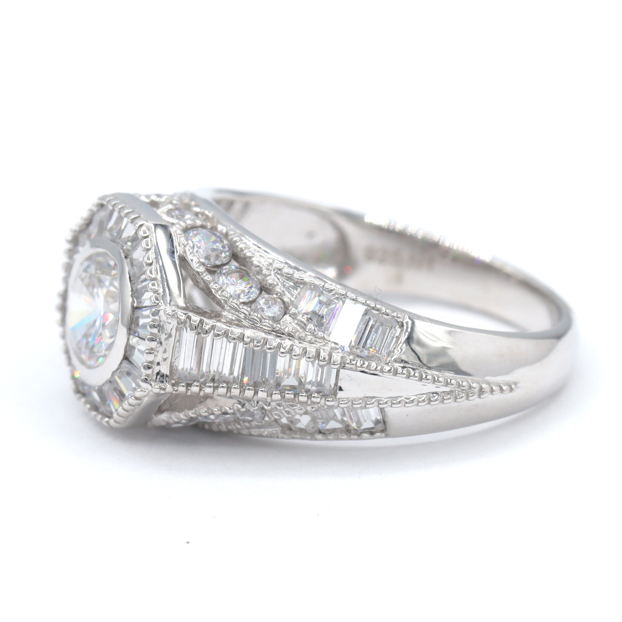 Signity Sterling Silver Cubic Zirconia Ring CANNOT BE RESIZED