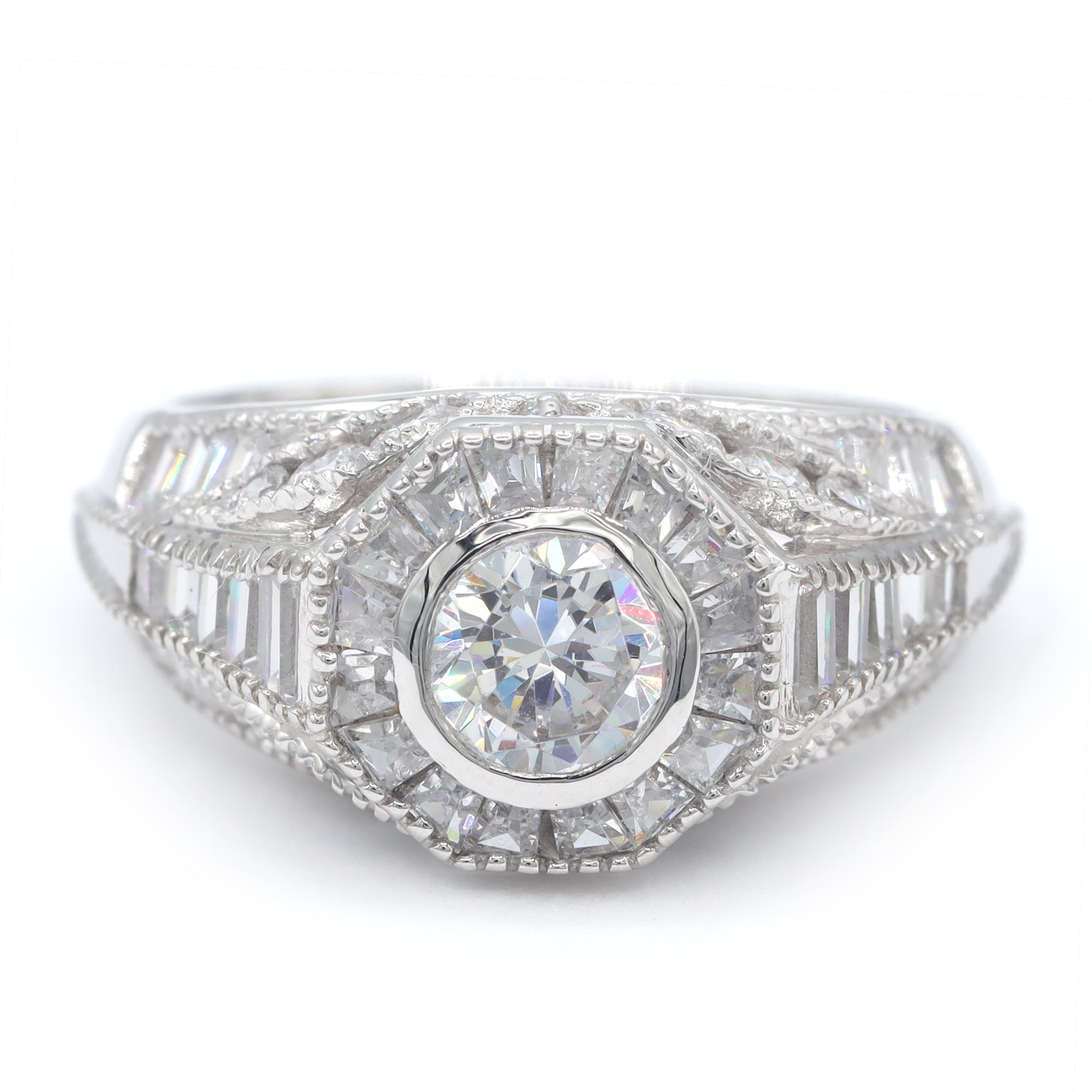 Signity Sterling Silver Cubic Zirconia Ring CANNOT BE RESIZED