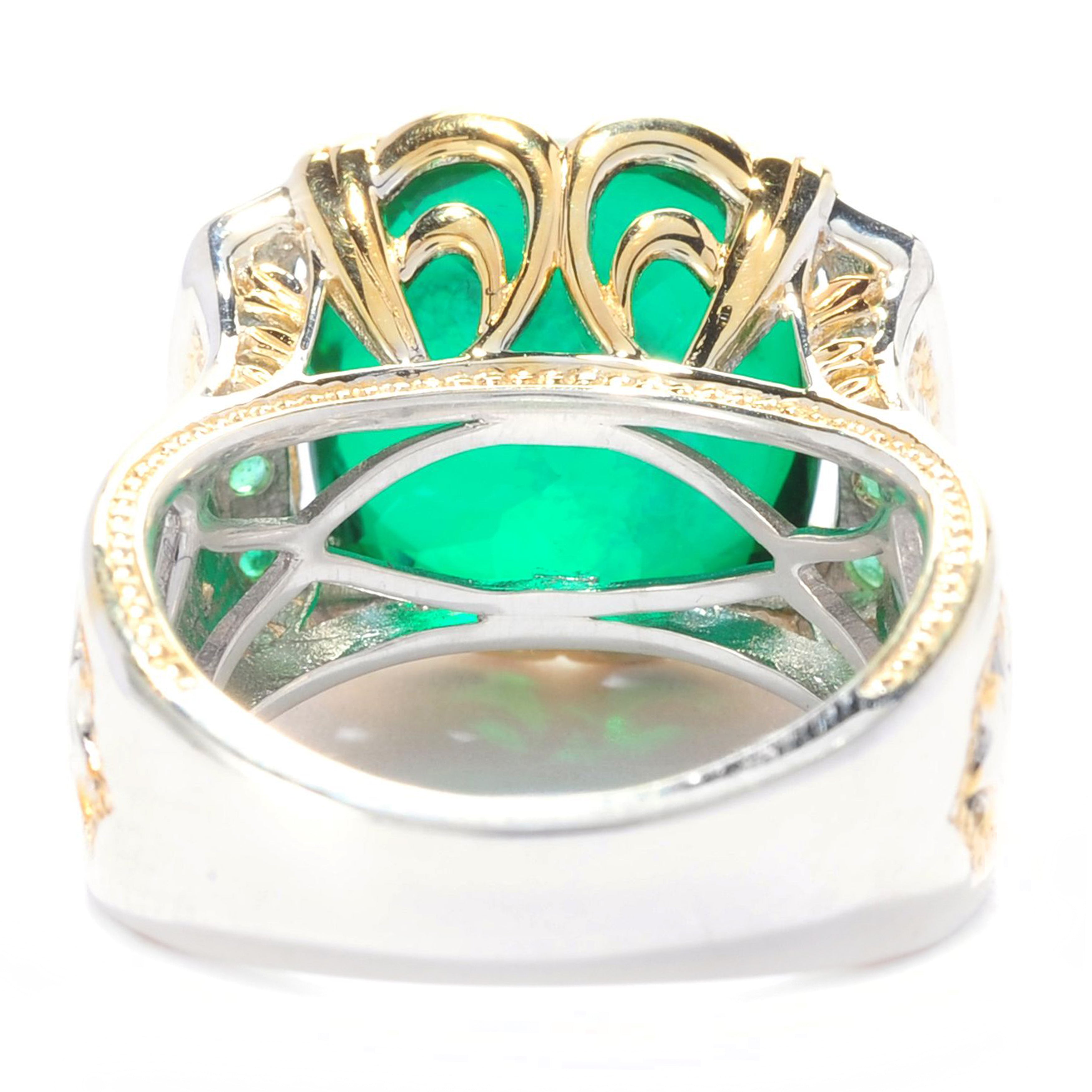 Gems en Vogue Choice of Color Quartz Doublet & Precious Gemstone Ring