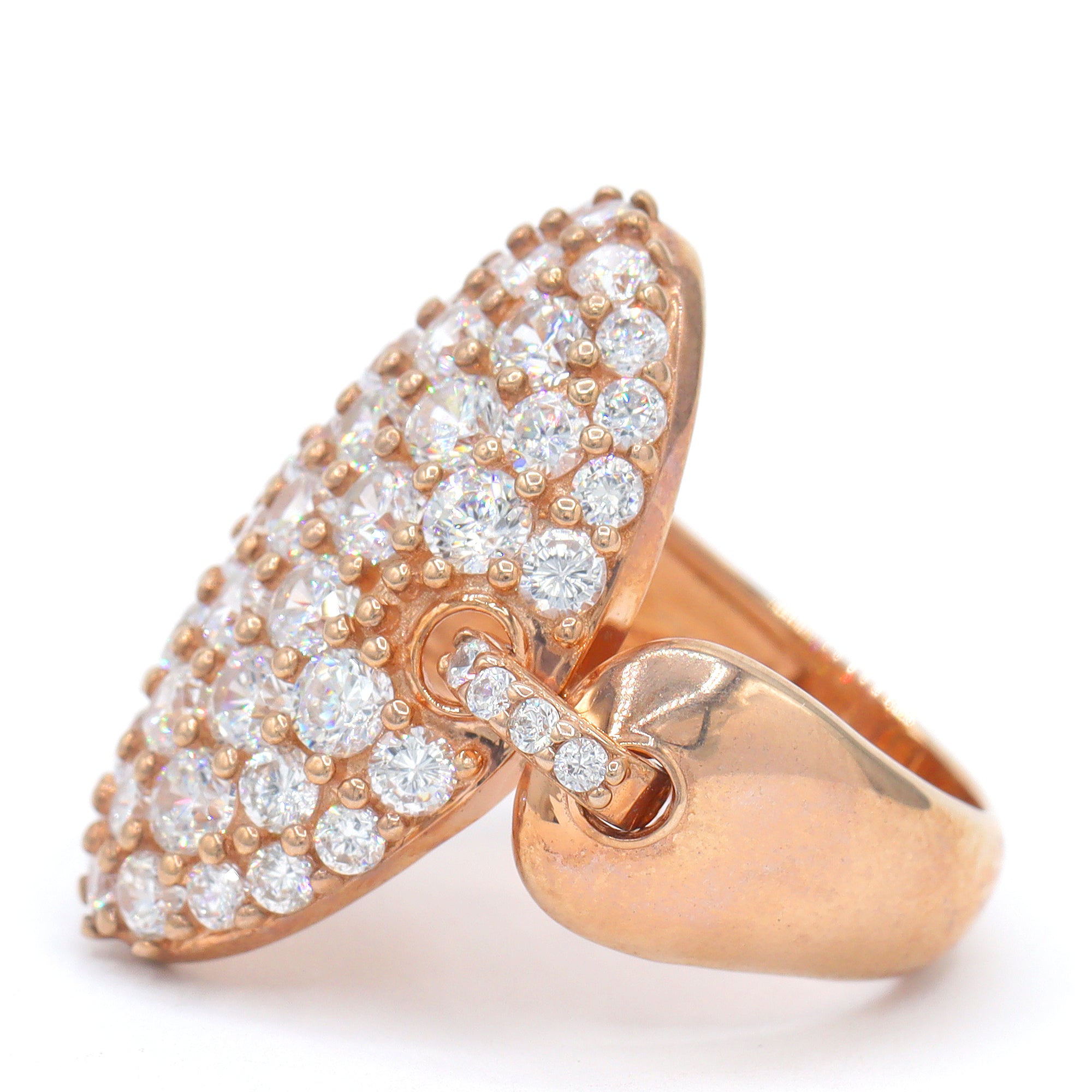 Signity Sterling Silver Cubic Zirconia Cluster Ring CANNOT BE RESIZED