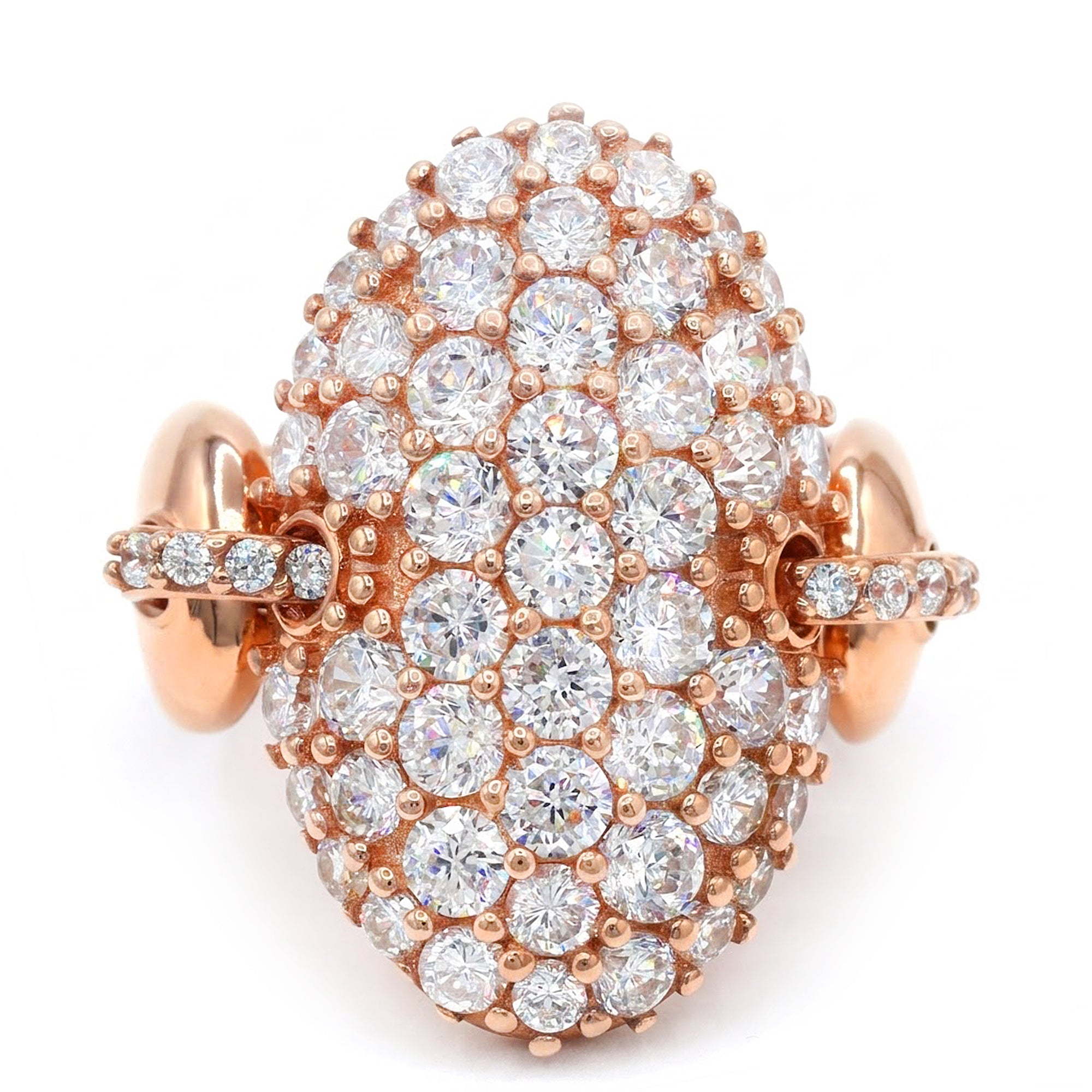 Signity Sterling Silver Cubic Zirconia Cluster Ring CANNOT BE RESIZED