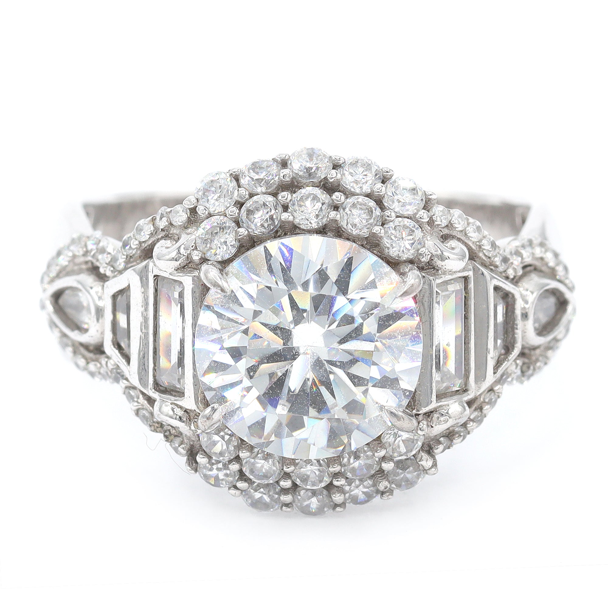 Signity Sterling Silver Cubic Zirconia Ring CANNOT BE RESIZED