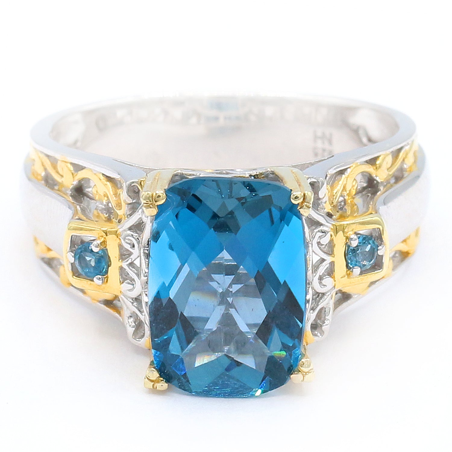 Gems en Vogue 8.90ctw London Blue Topaz Ring