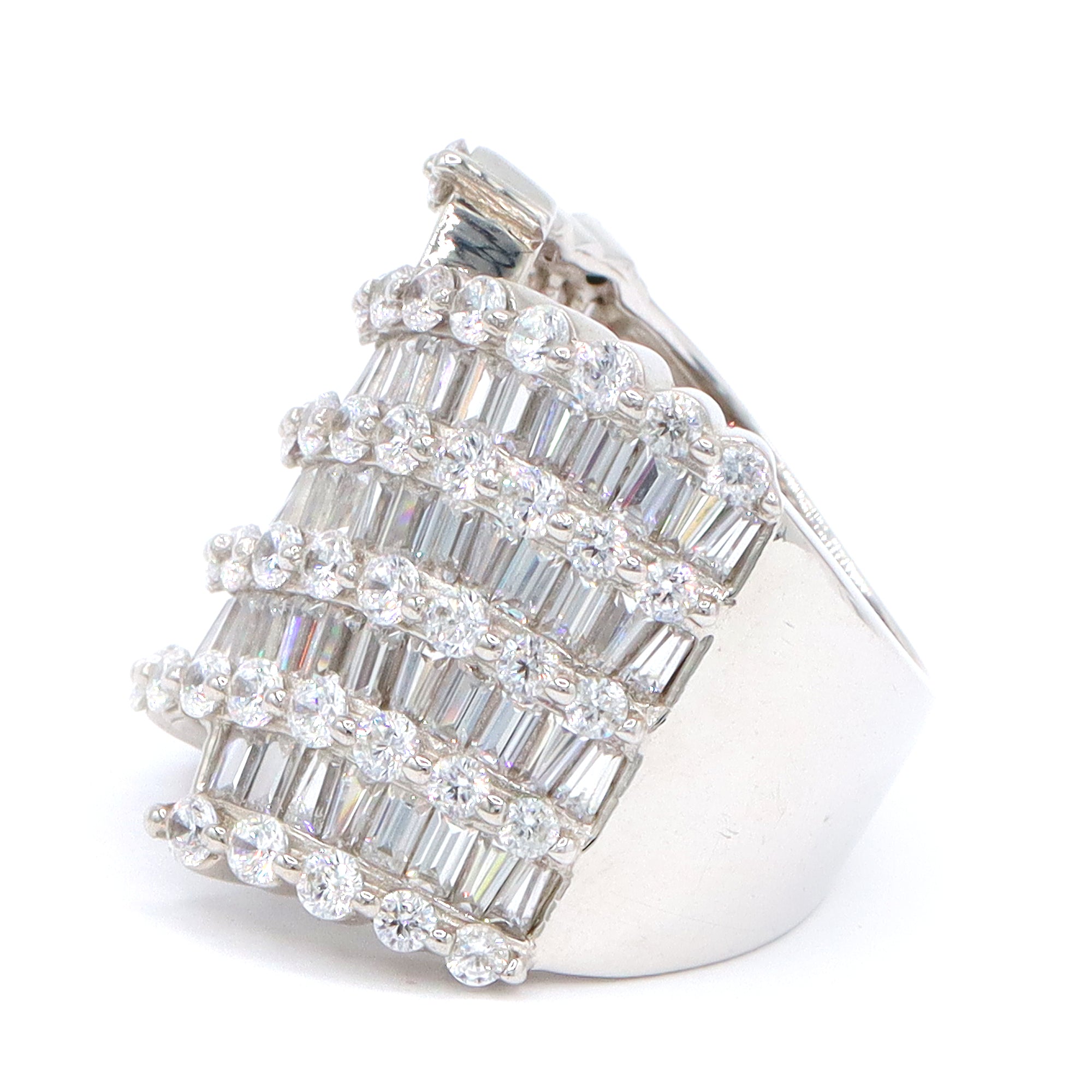 Signity Sterling Silver Multi Shape Cubic Zirconia Ring CANNOT BE RESIZED