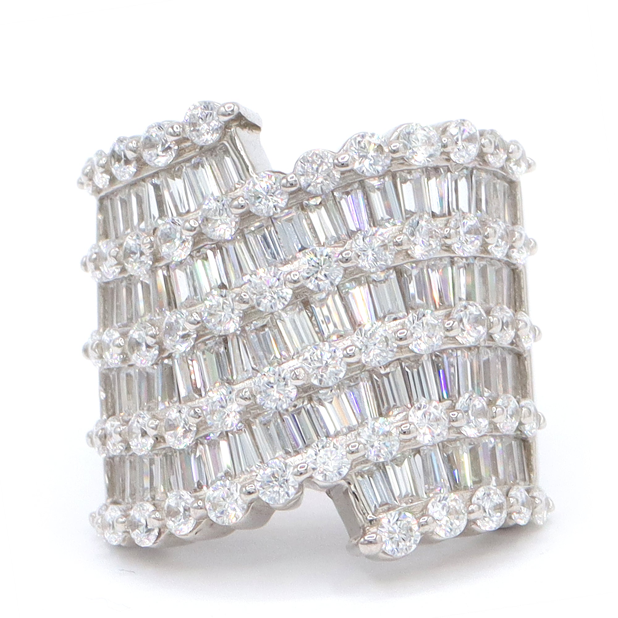 Signity Sterling Silver Multi Shape Cubic Zirconia Ring CANNOT BE RESIZED