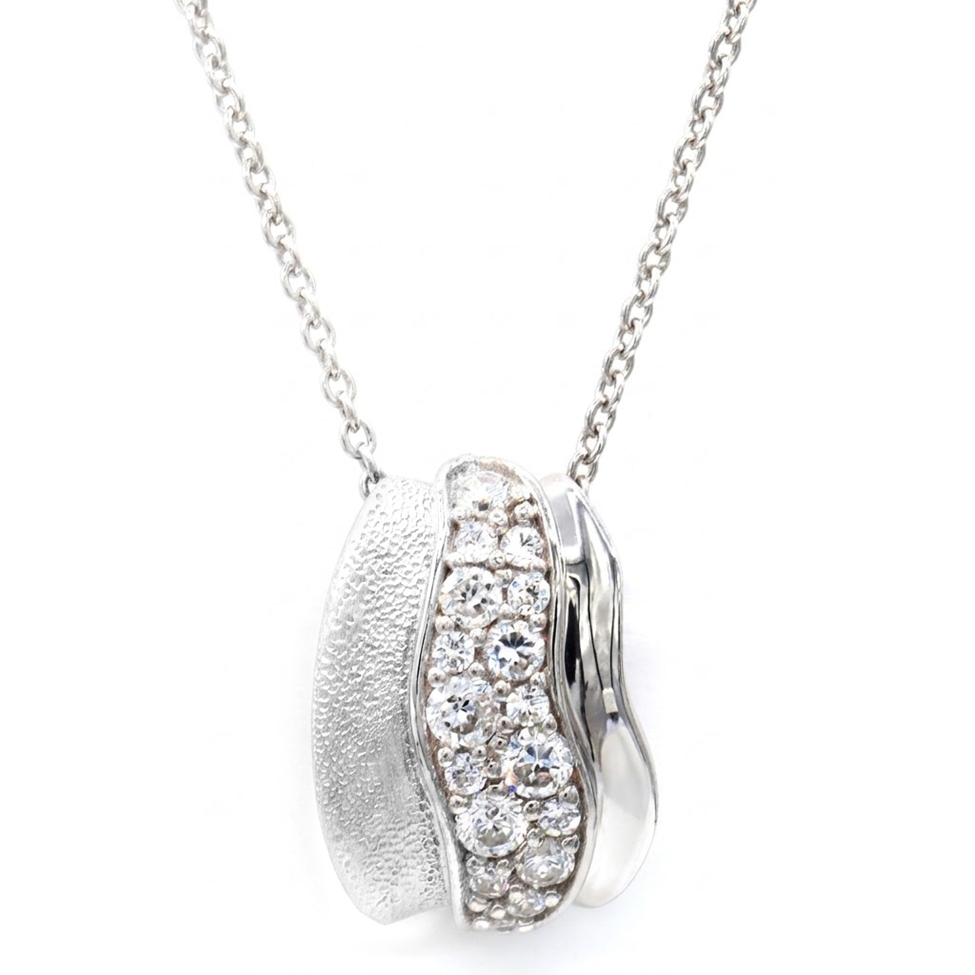 Signity Sterling Silver Choice of Color Cubic Zirconia Pendant CHAIN NOT INCLUDED