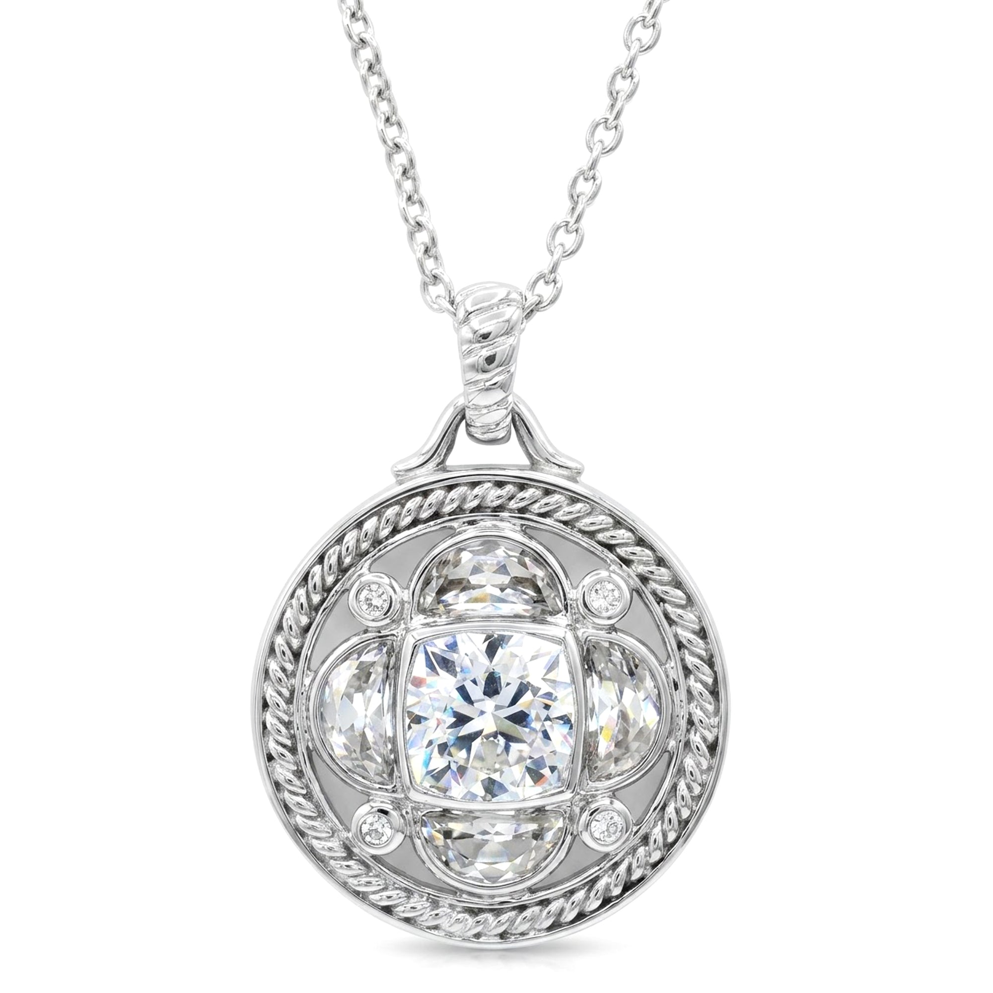 Signity Sterling Silver Cubic Zirconia Pendant CHAIN NOT INCLUDED