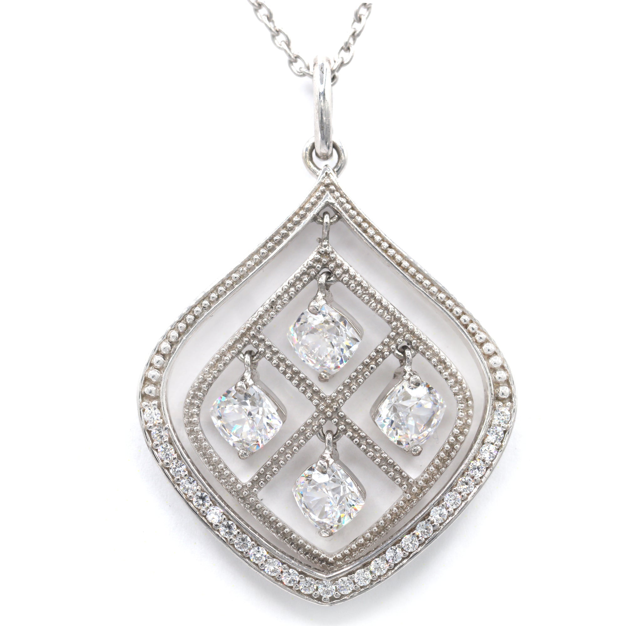 Signity Sterling Silver Cubic Zirconia Pendant CHAIN NOT INCLUDED