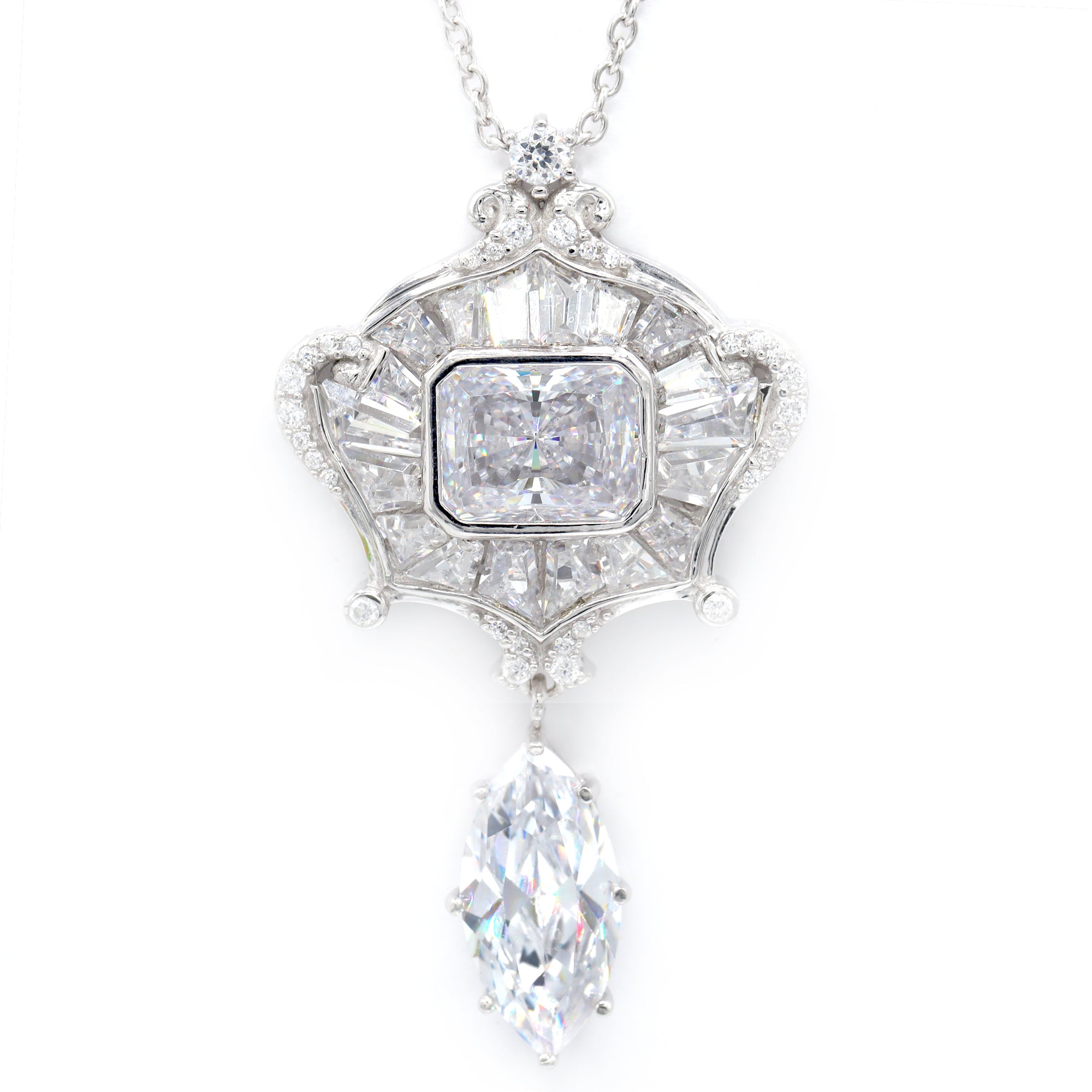 Signity Sterling Silver Cubic Zirconia Pendant CHAIN NOT INCLUDED