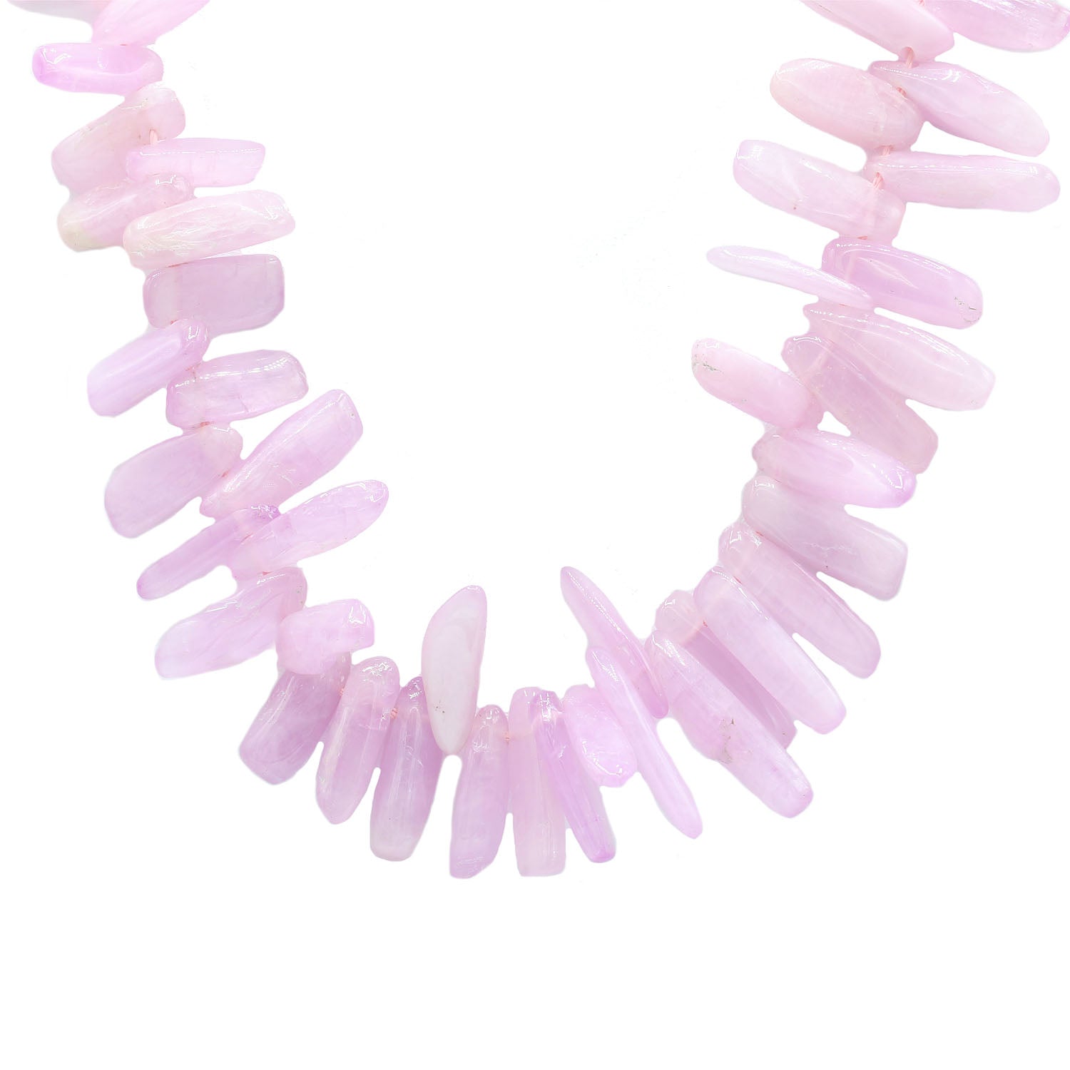 Gems en Vogue Opaque Kunzite Freeform Necklace