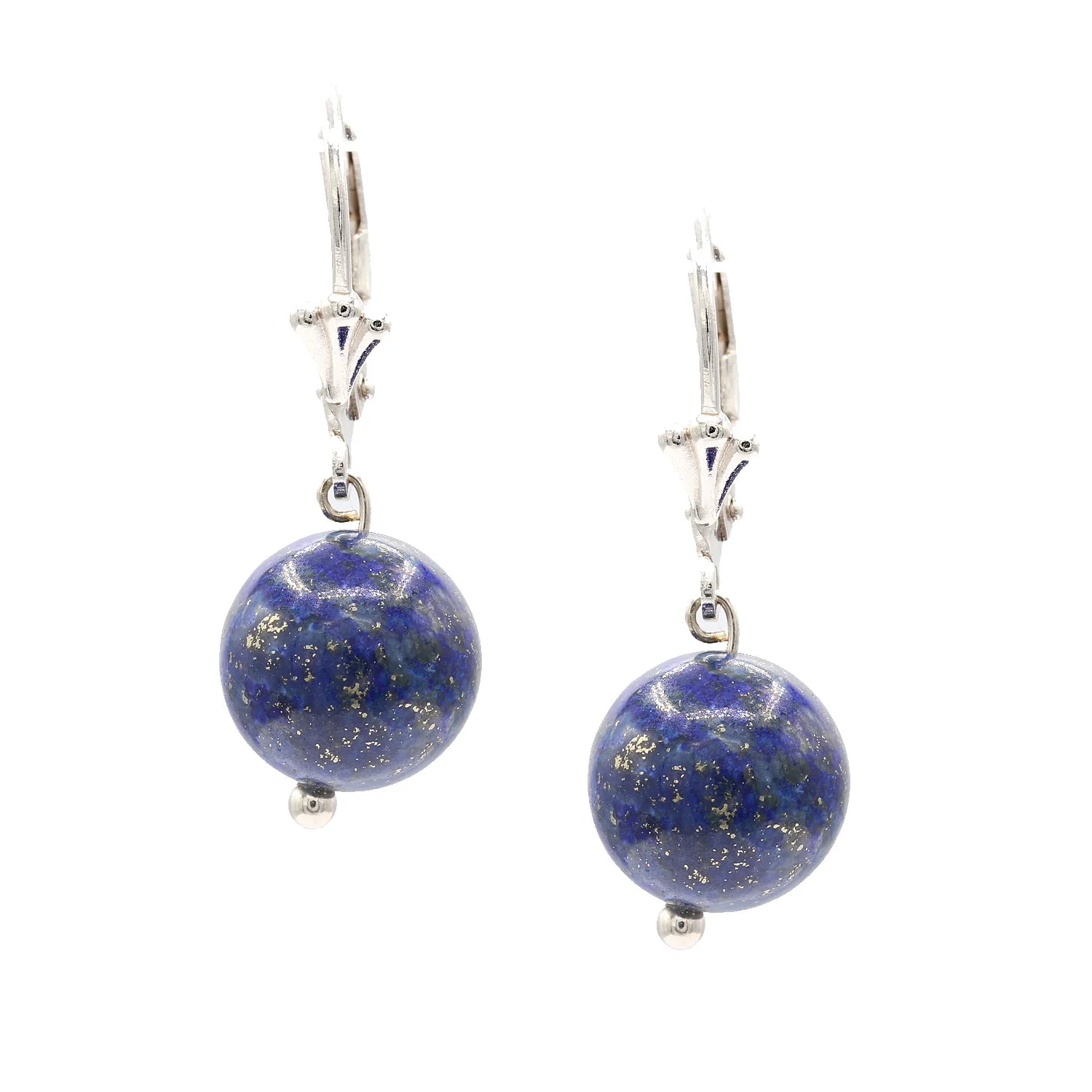 Gems en Vogue Lapis Bead Drop Earrings