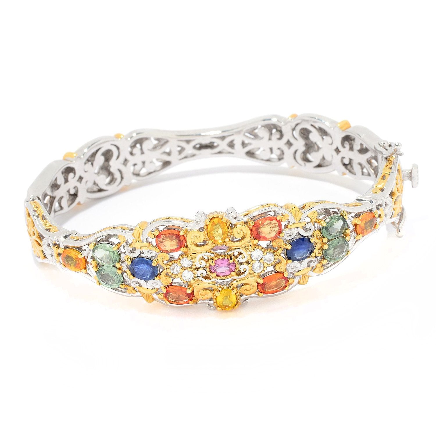 2,5 mm Tennis 2024 Bracelet with Multicolor Zircons