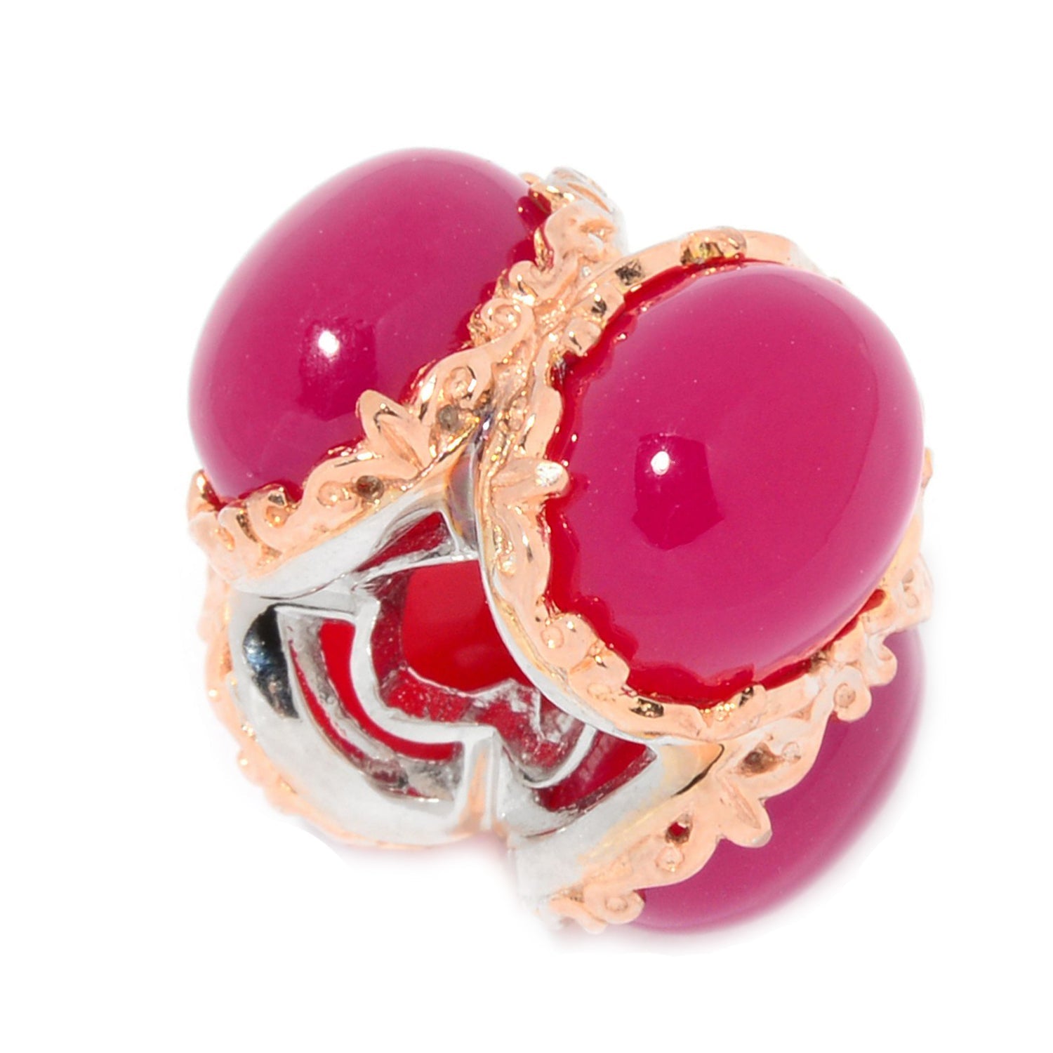 Gems en Vogue Chalcedony 4-Stone Slide-on Charm