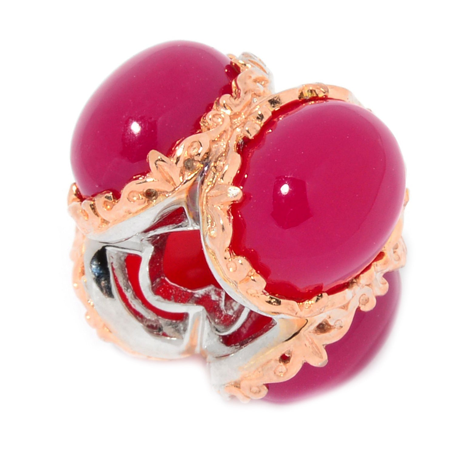 Gems en Vogue Chalcedony 4-Stone Slide-on Charm