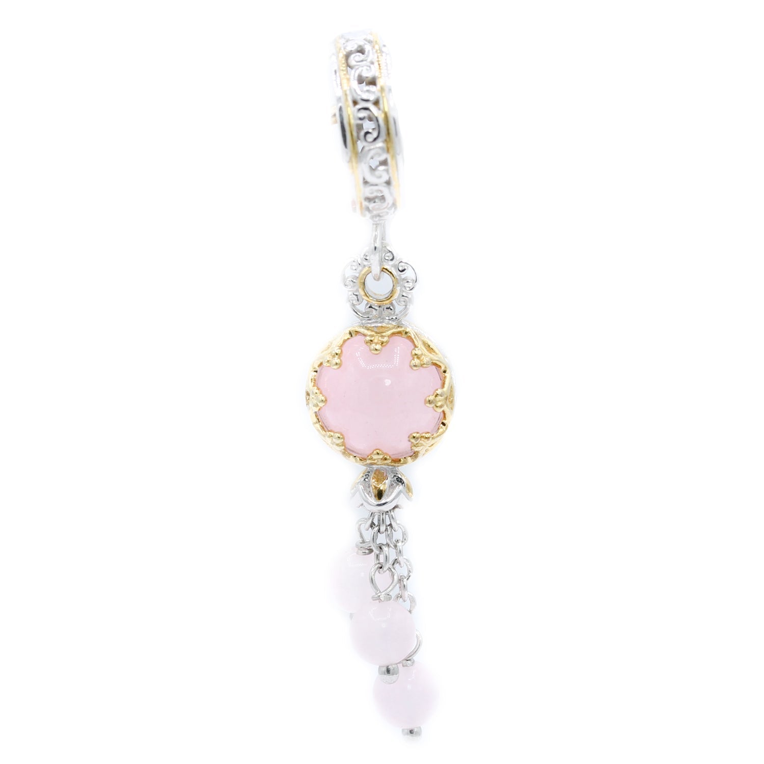 Gems en Vogue Choice of Chalcedony Bead Drop Dangle Charm