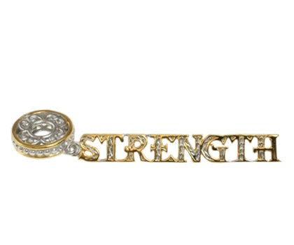 Gems en Vogue Two-tone Cube Initial Slide-on Charm