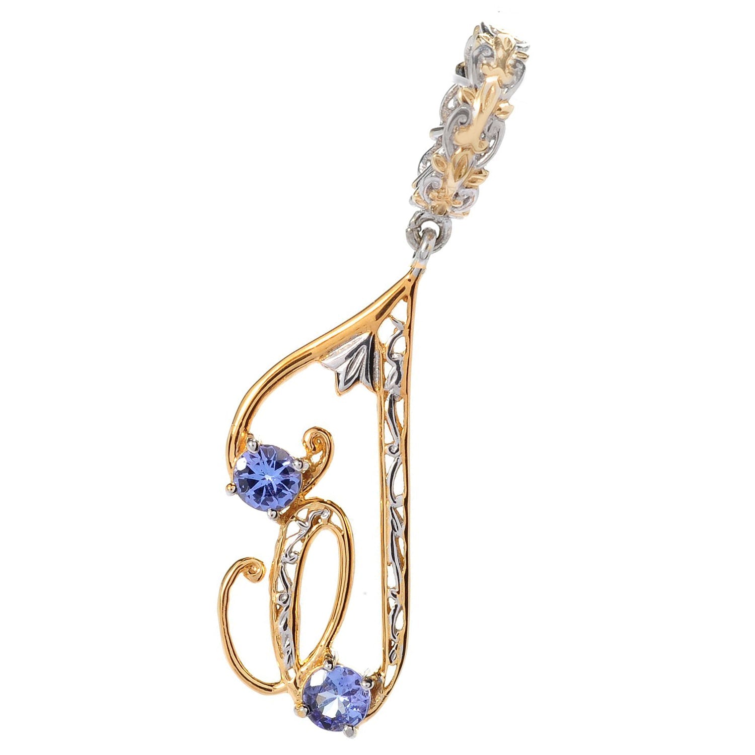 Gems en Vogue Emerald Initial Drop Charm (Tanzanite is sold out)